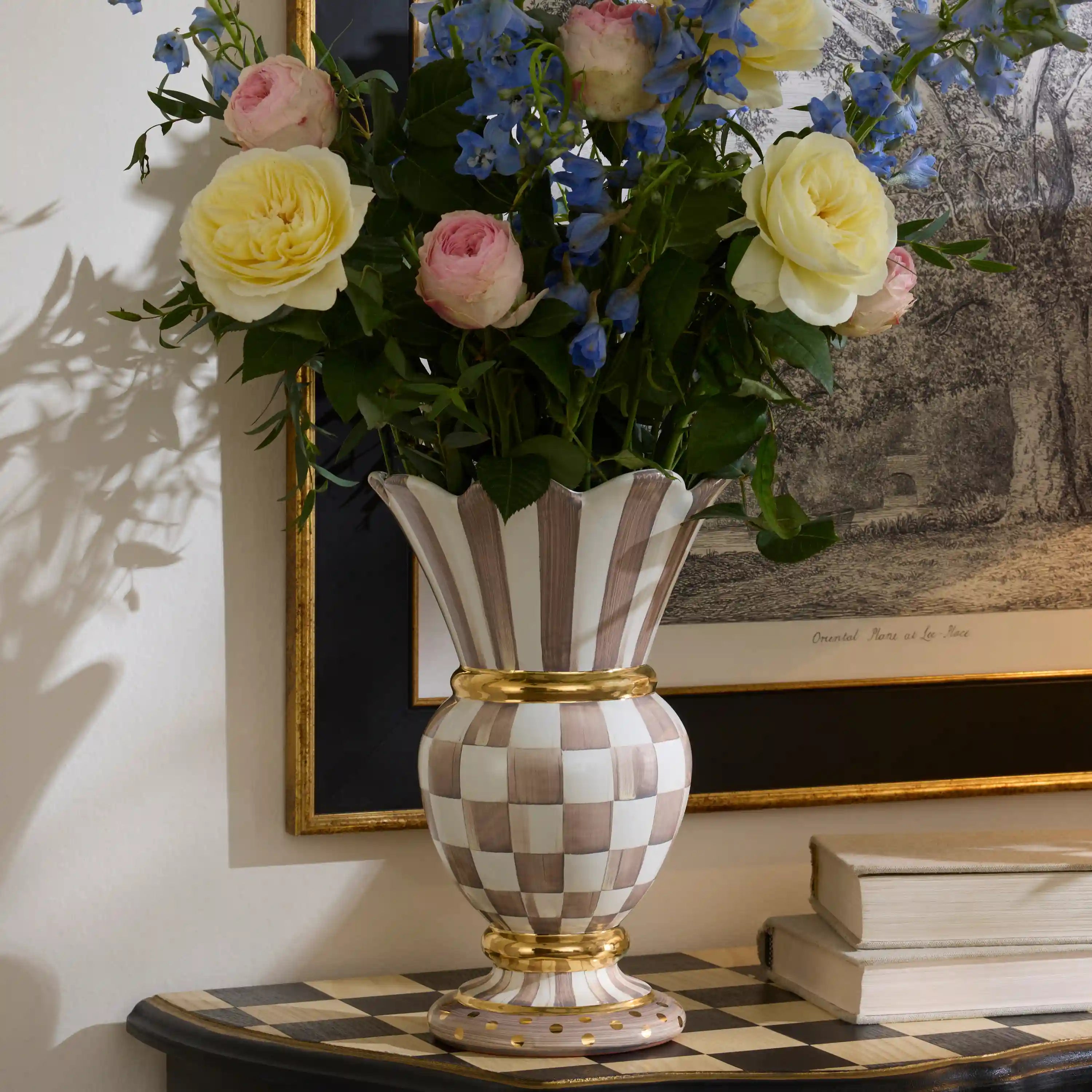 Sterling Check Great Vase