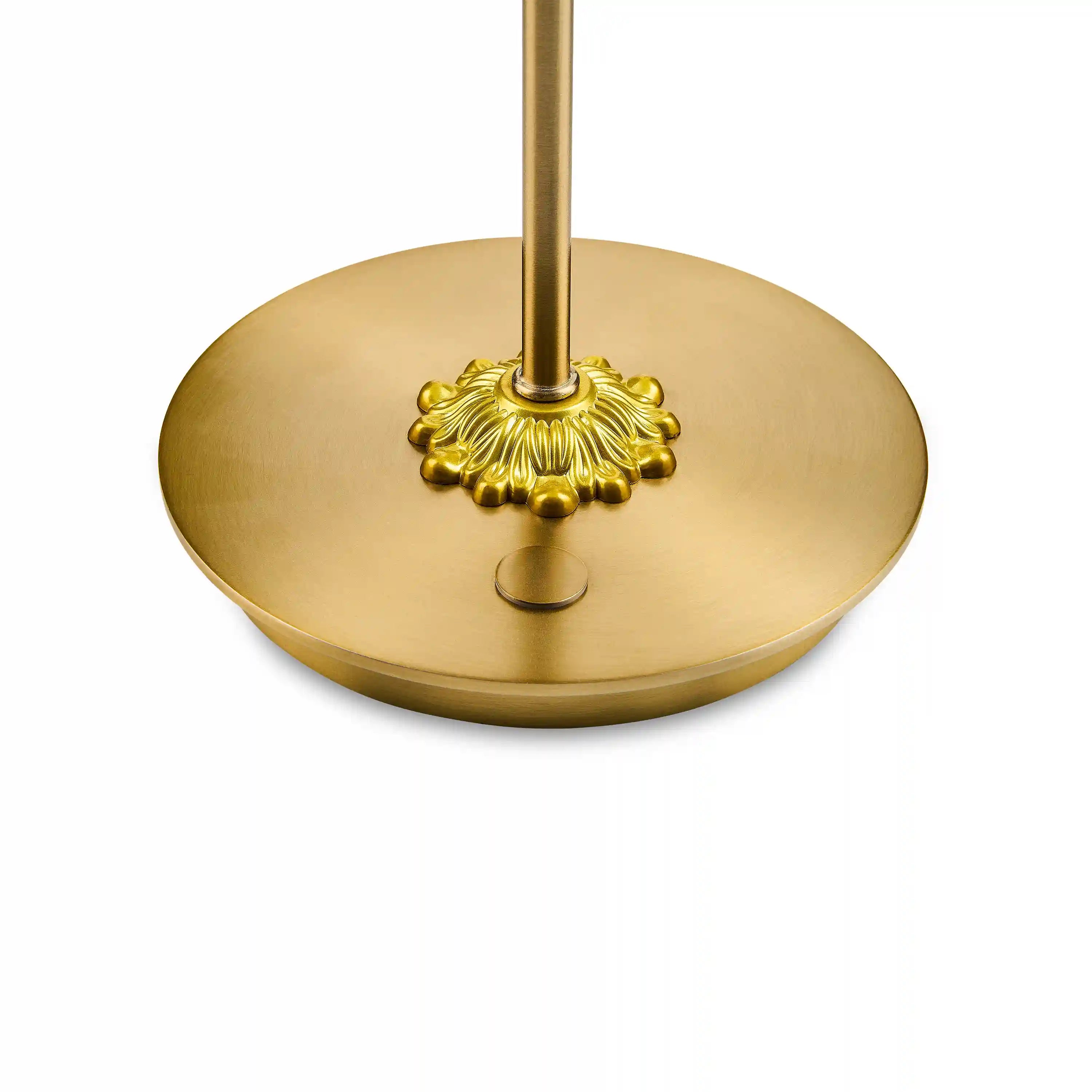 Violet Check LED Rechargeable Dome Table Lamp