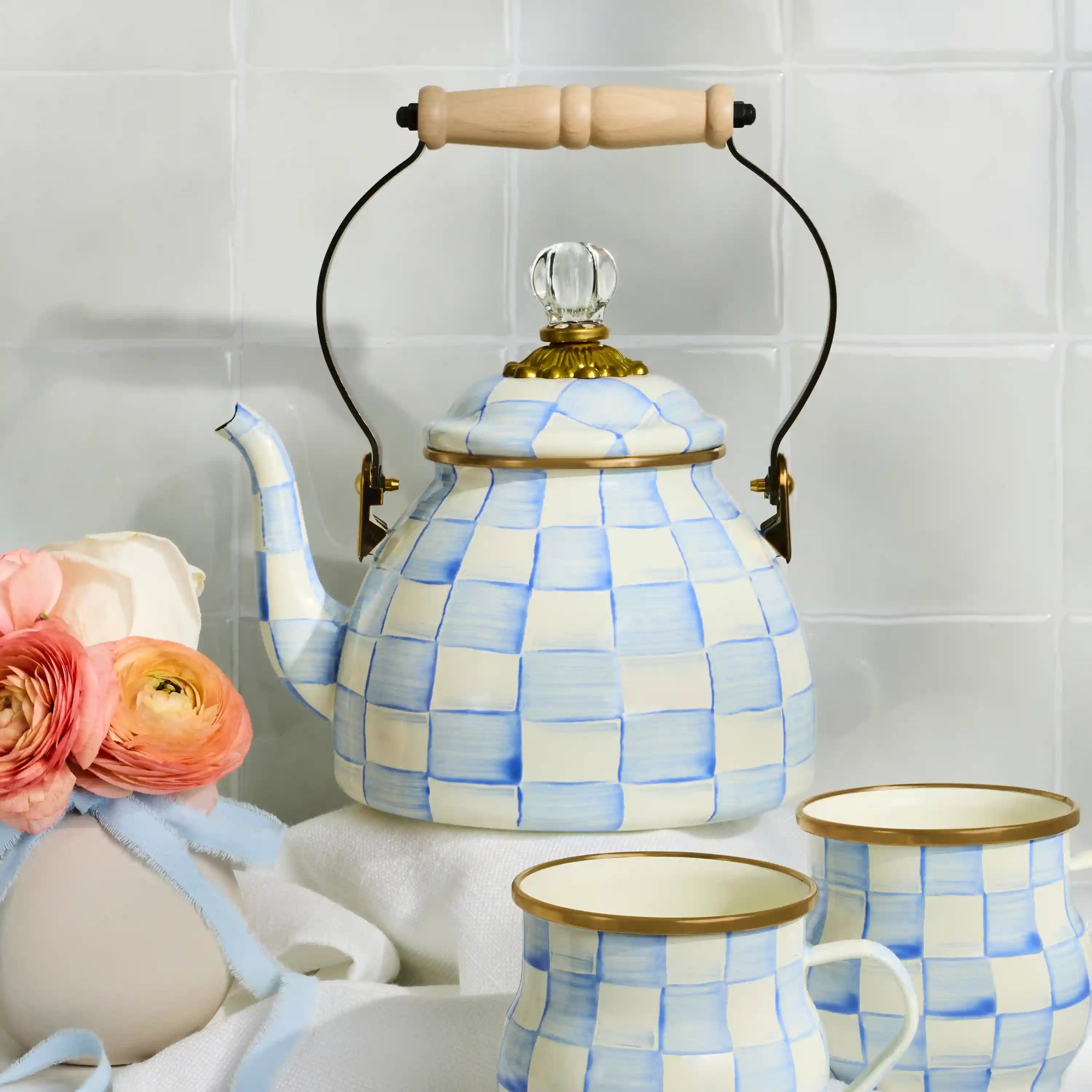 Royal Check 2 Quart Tea Kettle