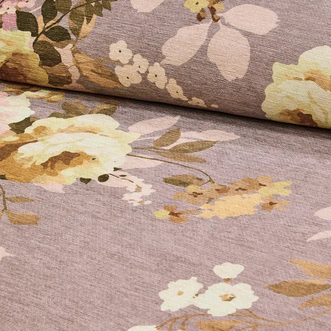 Taupe Wild Rose 2' x 3' Washable Rug