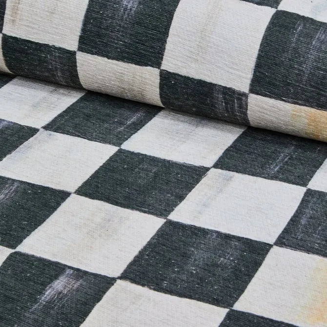 Courtly Checkered 5' x 7'6" Washable Rug