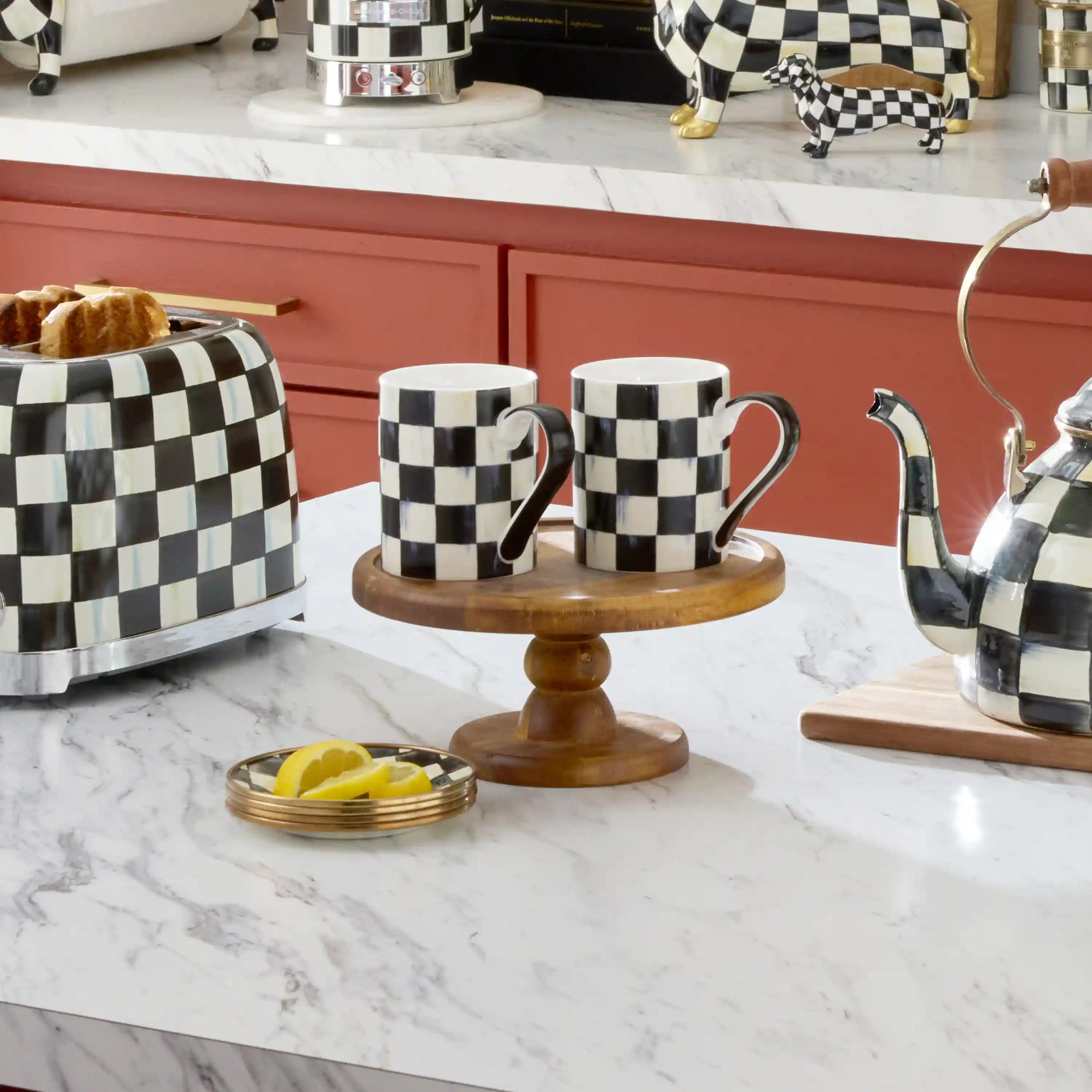Sterling Check Porcelain Mug