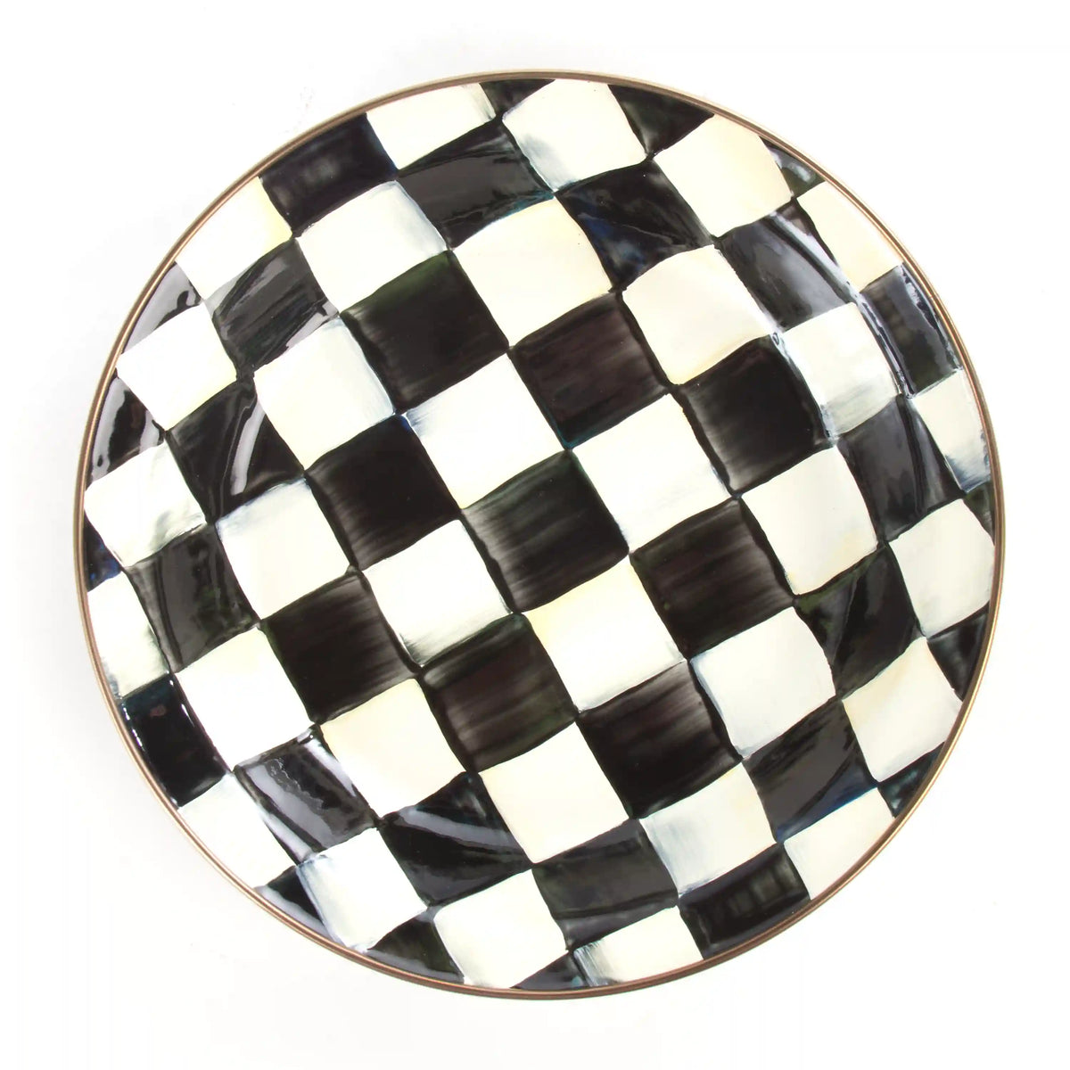 Mocha Check Pie Plate