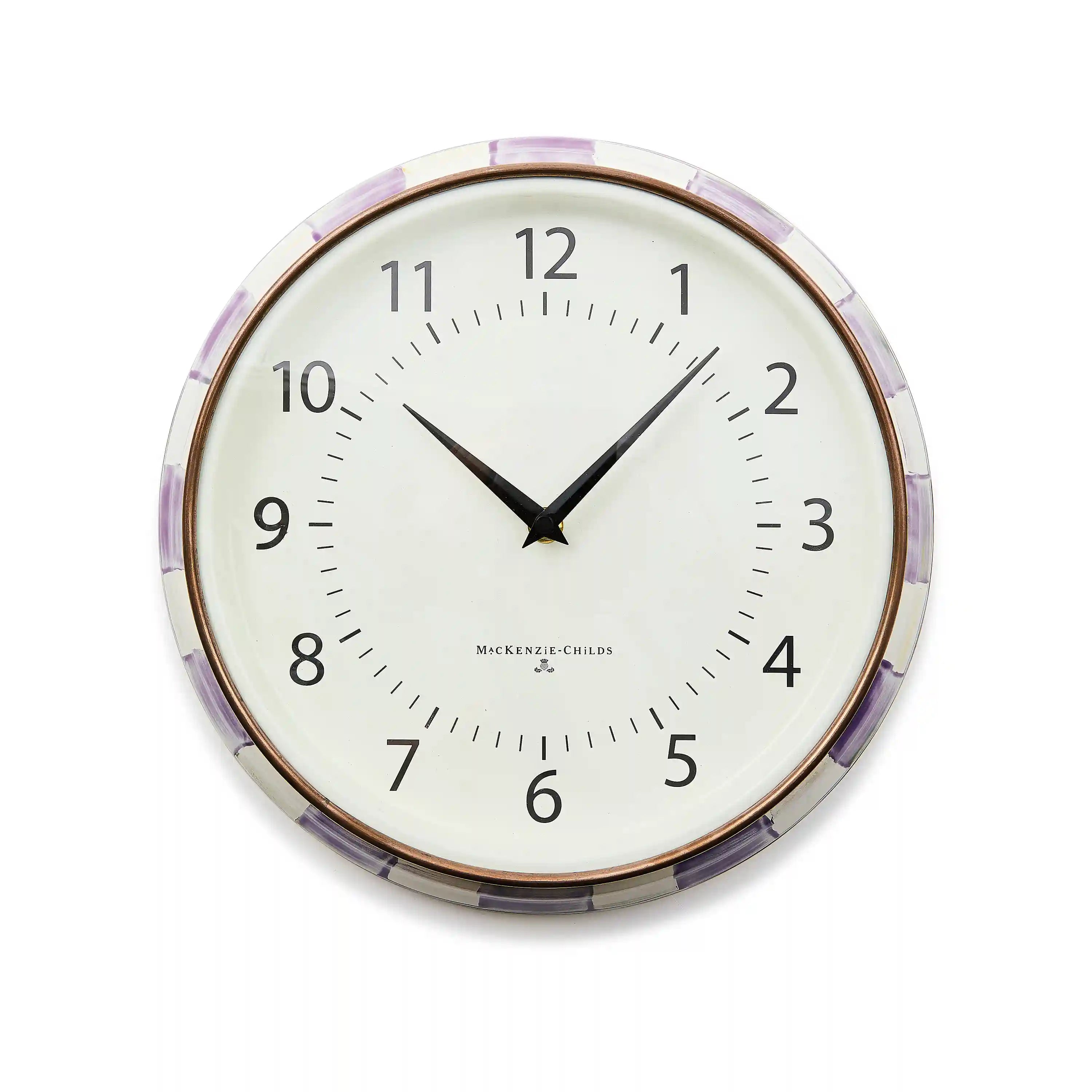 Courtly Check School Wall Clock