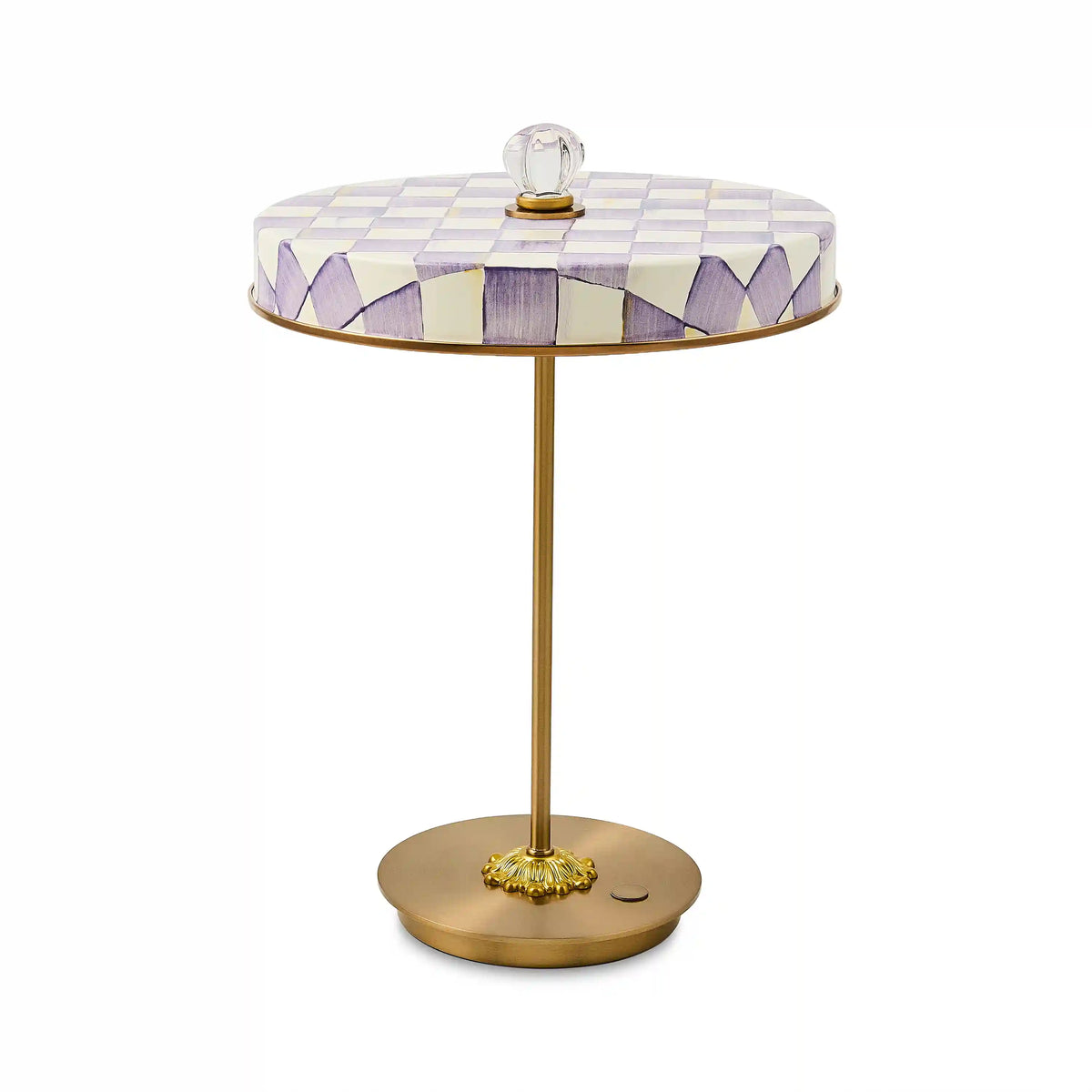 Rosy Check LED Rechargeable Disk Table Lamp