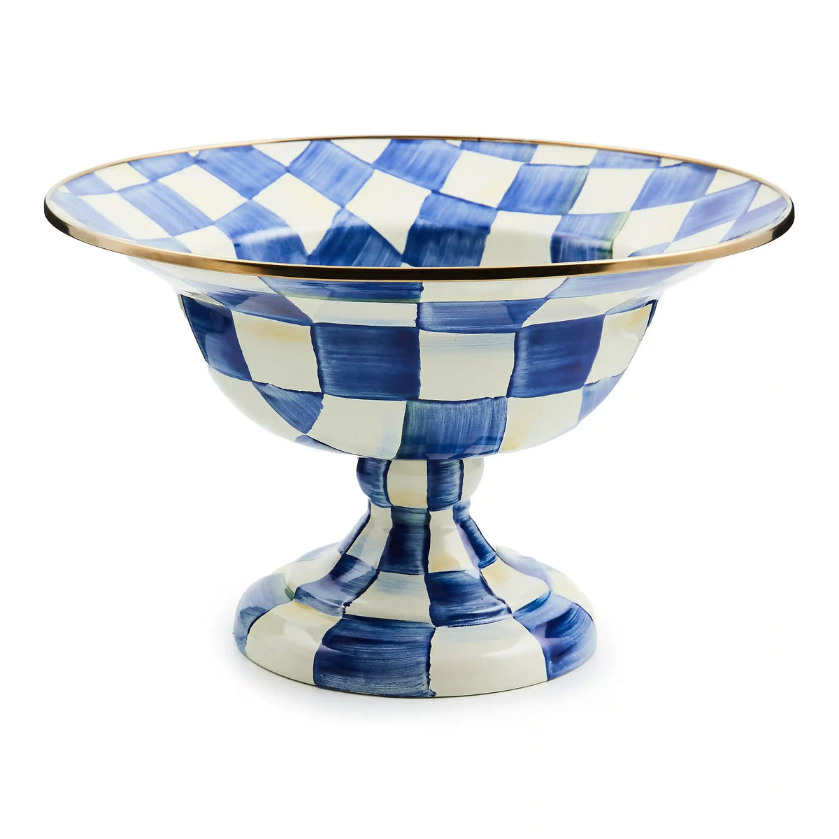 Violet Check Large Compote