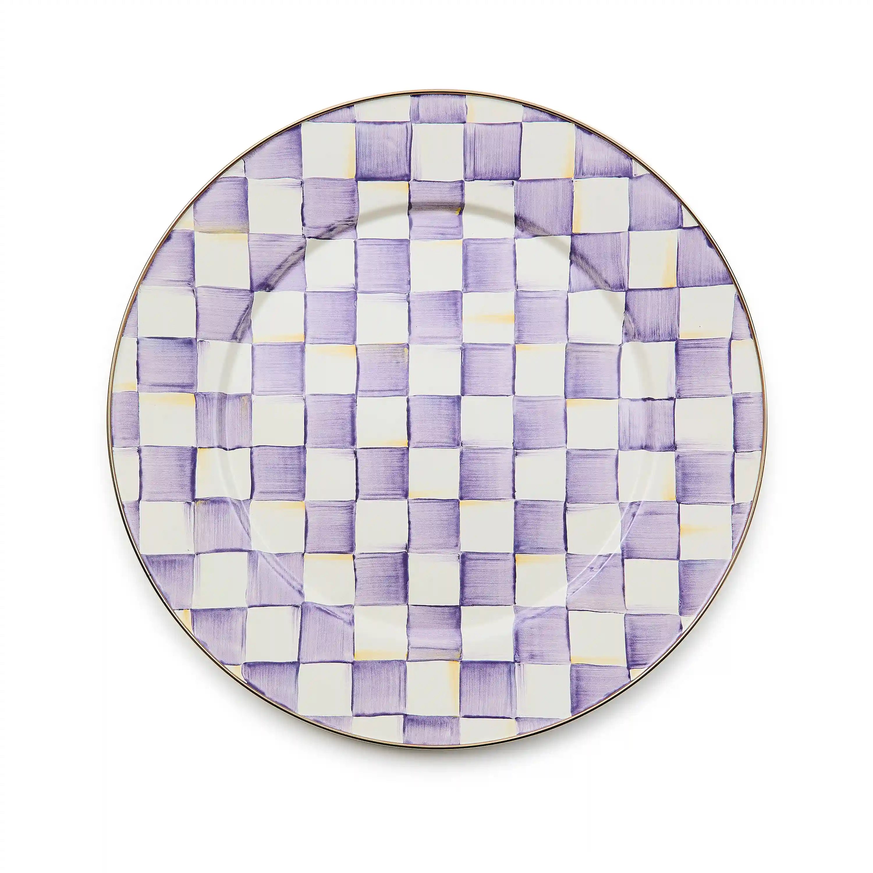 Emerald Check Serving Platter