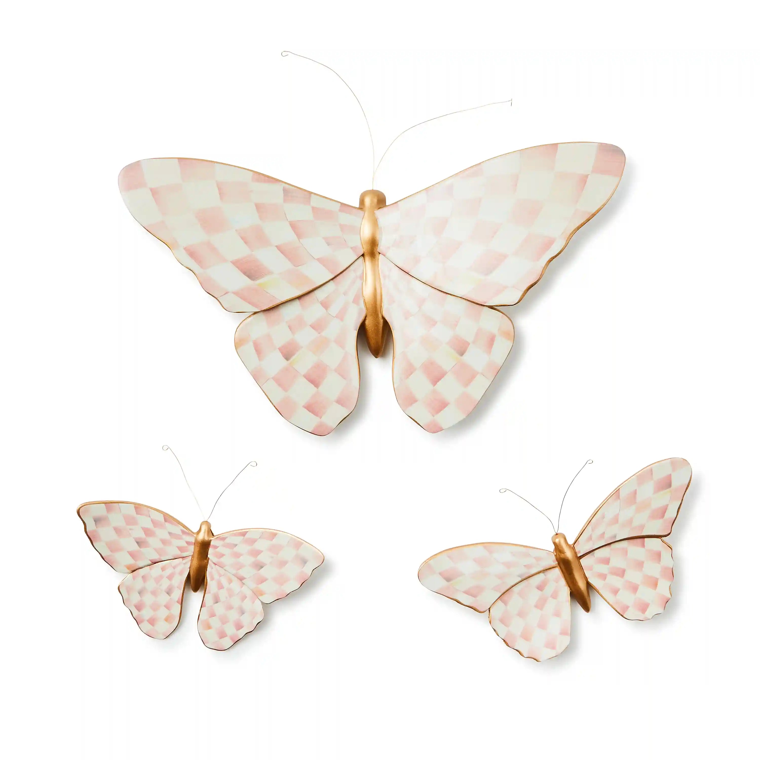 Mocha Butterfly Wall Decor Duo