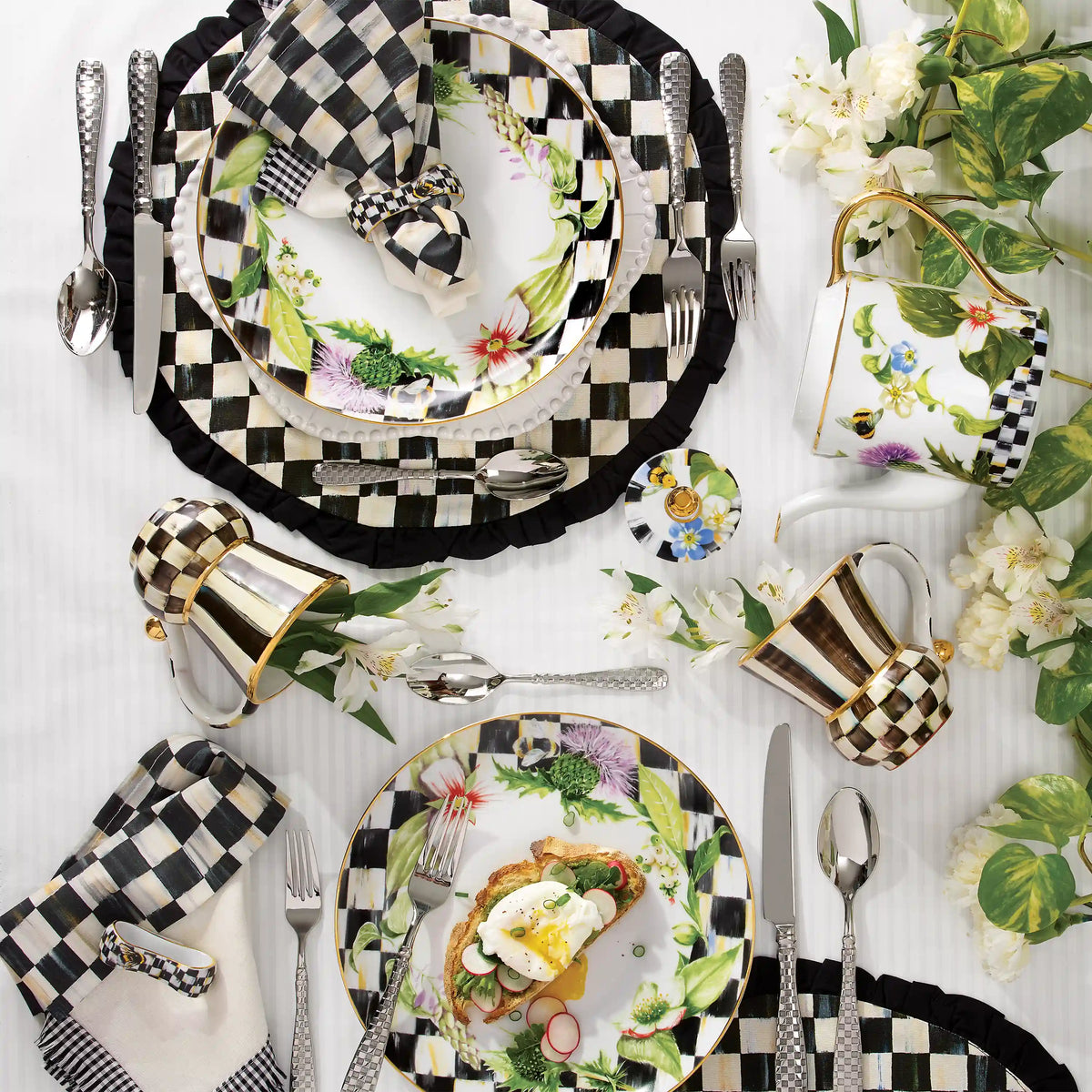Mocha Stripe Printed Napkin