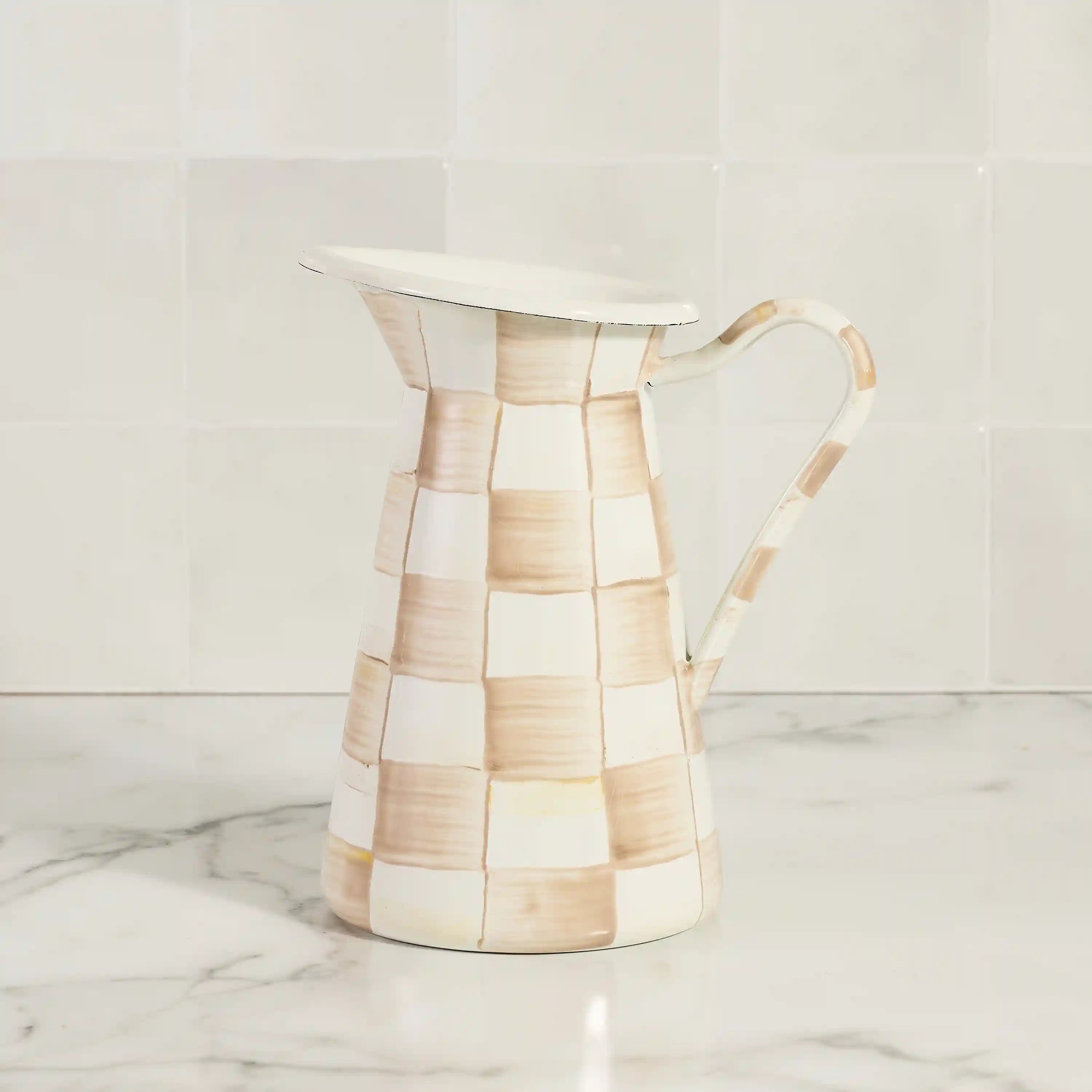 Emerald Check Medium Practical Pitcher