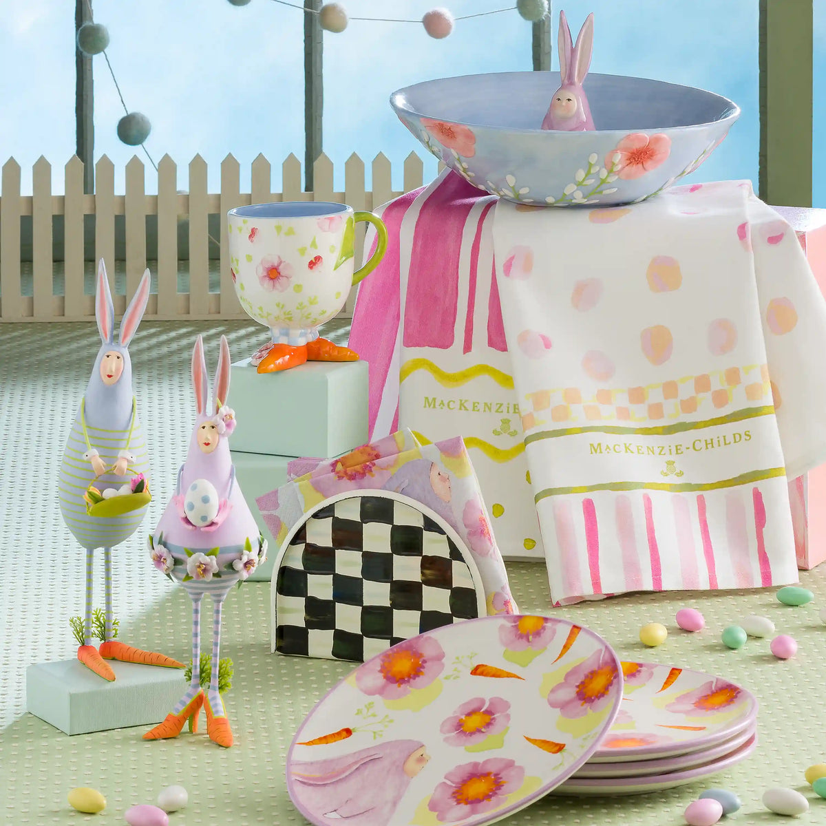 Sky Check Napkin Holder