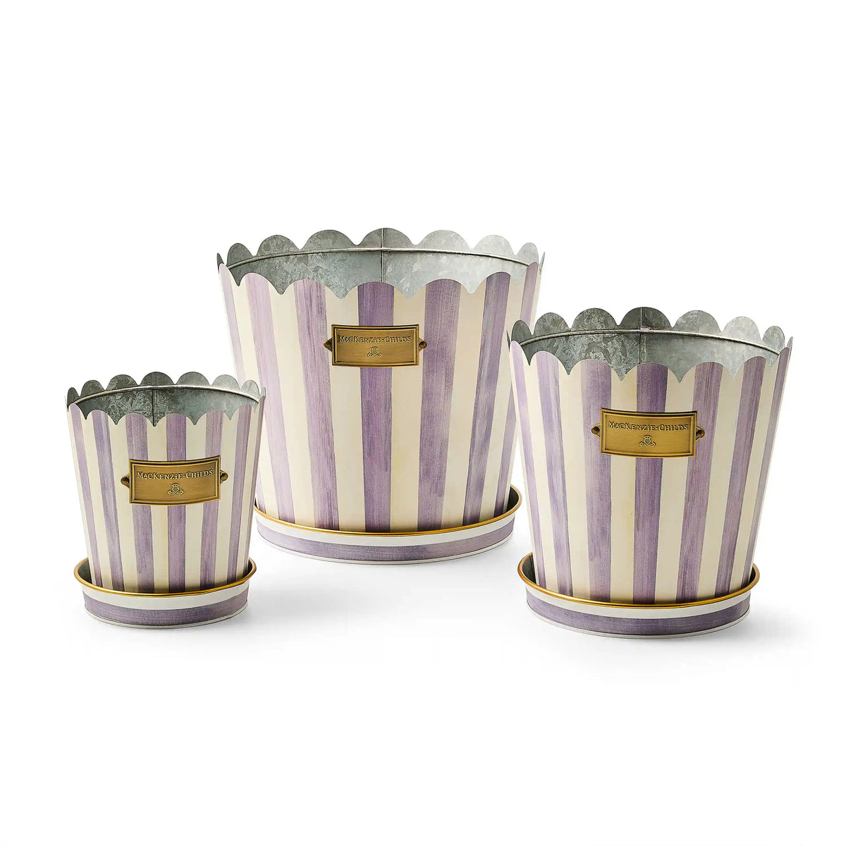 Spectator Pots & Saucers, Set of 3