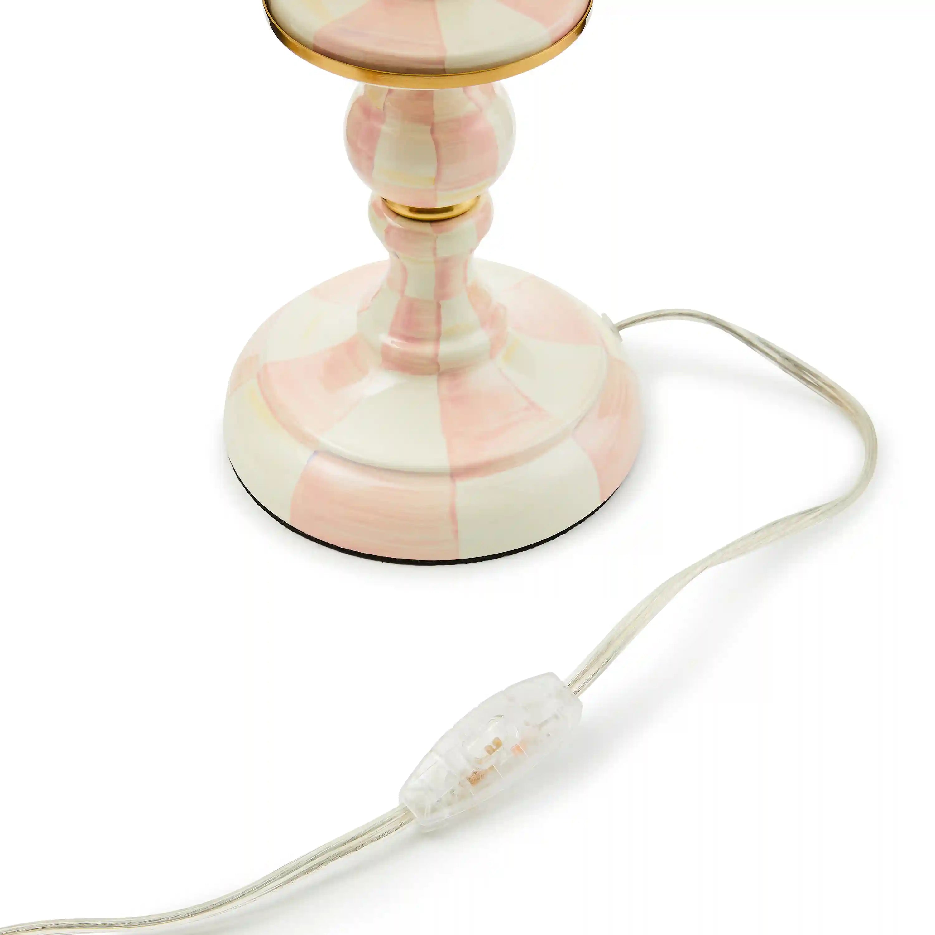 Sky Check Candlestick Lamp