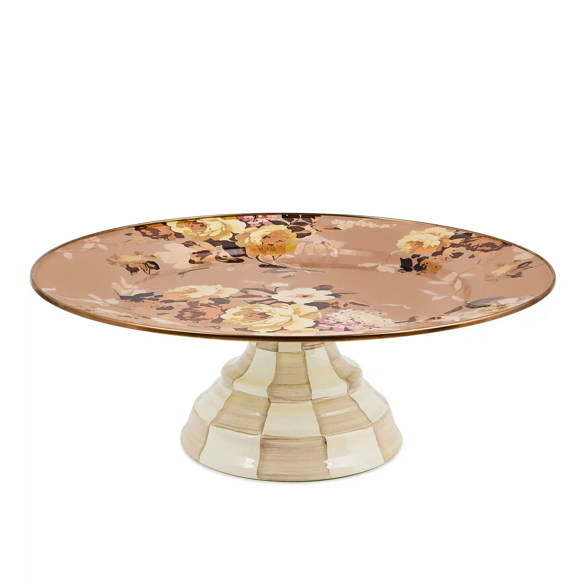 Wild Rose Mauve Mini Pedestal Platter