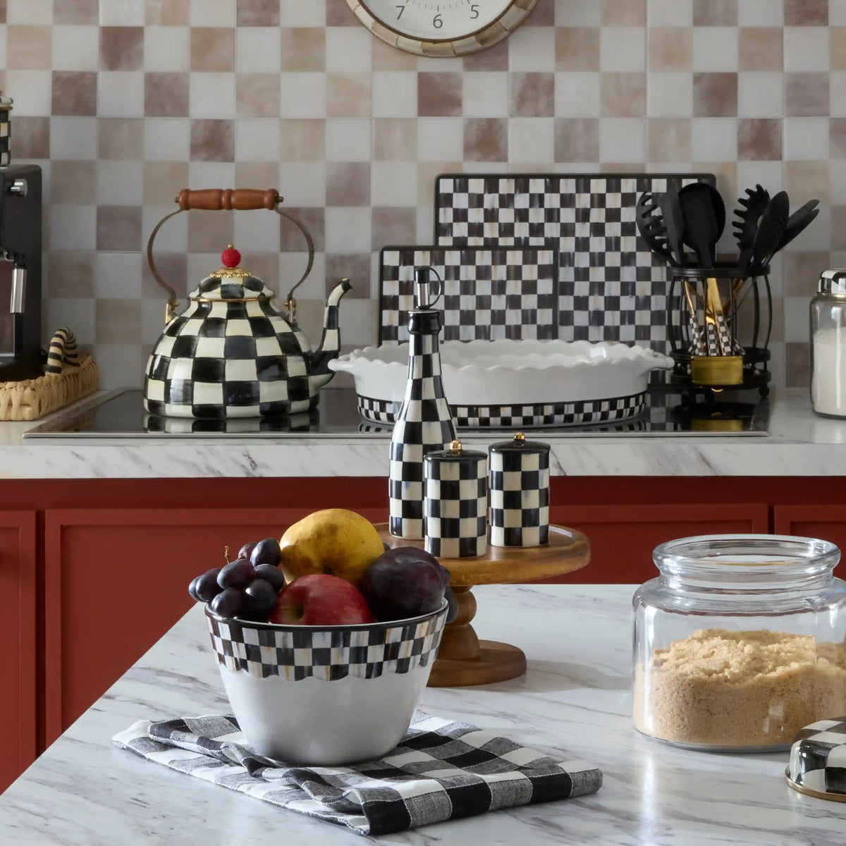 Rosy Check Farmhouse Oil Cruet