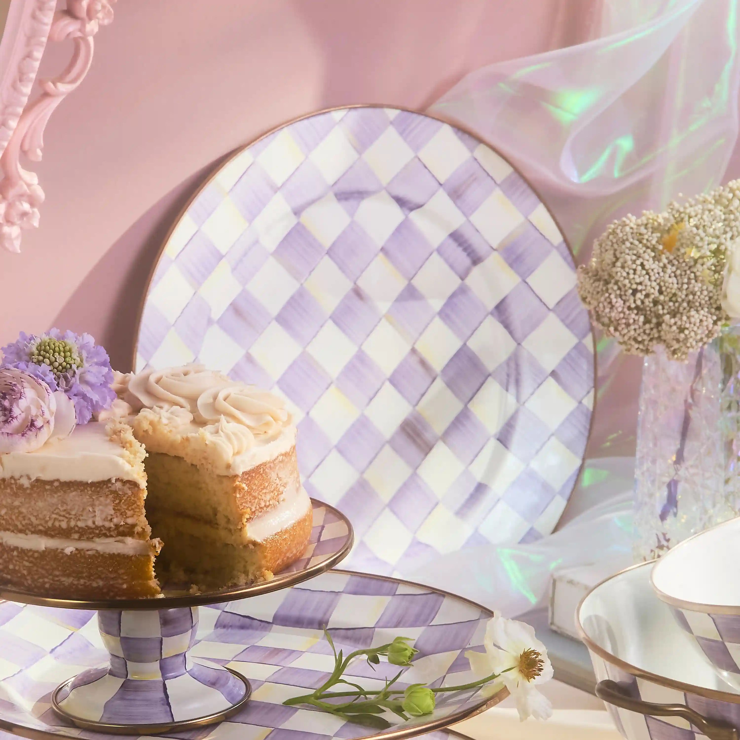 Rosy Check Serving Platter