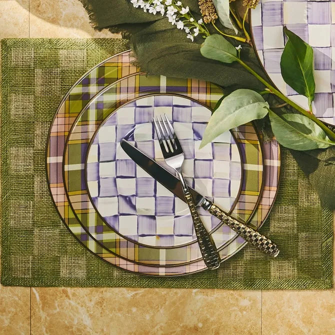 Tartan Violet Dinner Plate
