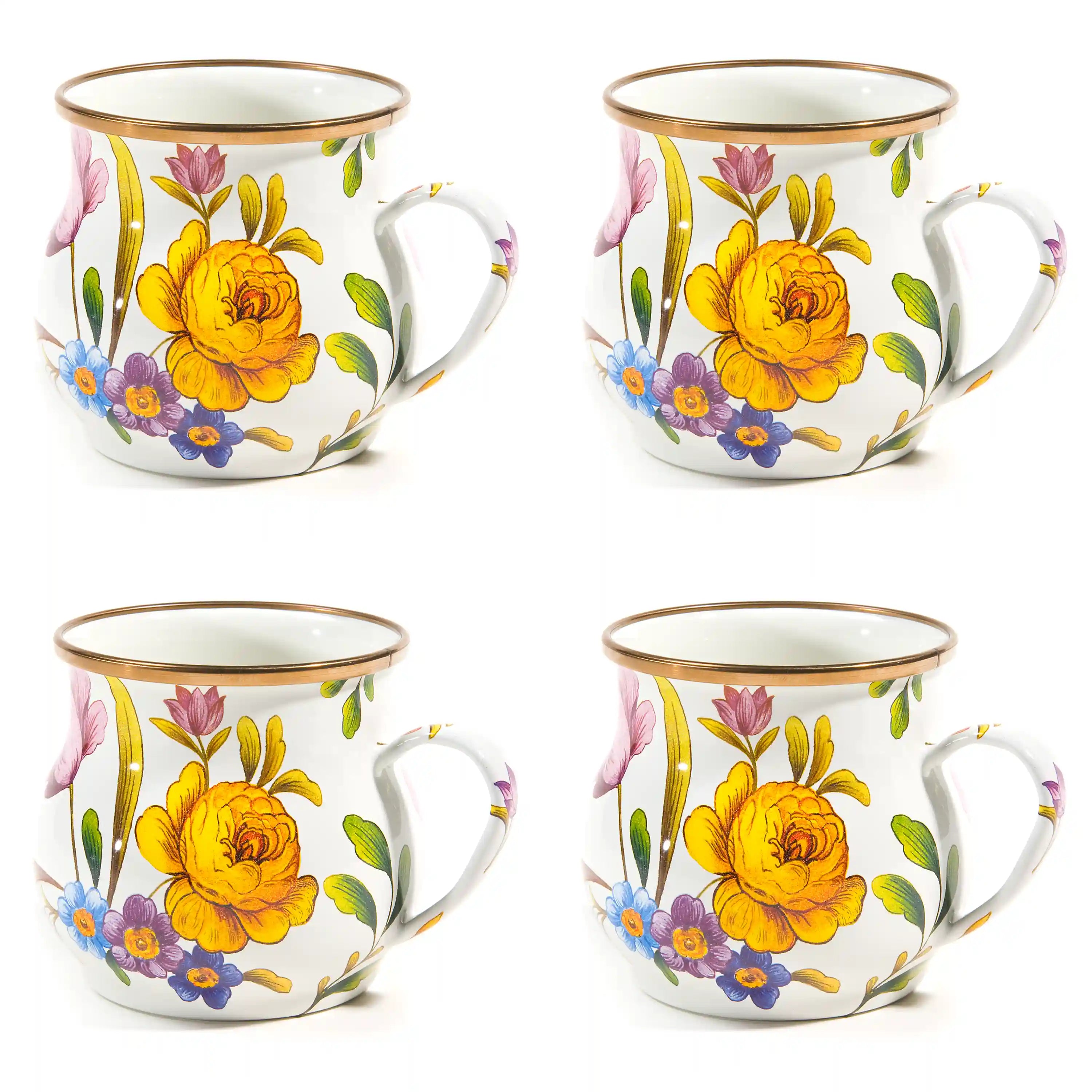 Wild Rose White Mug