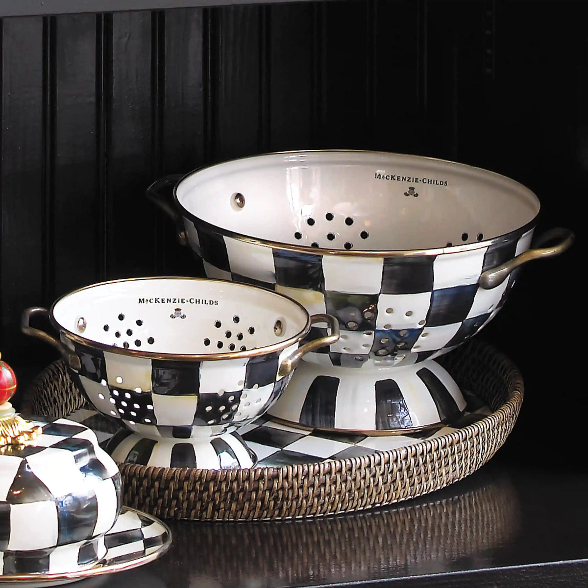 Rosy Check Large Colander