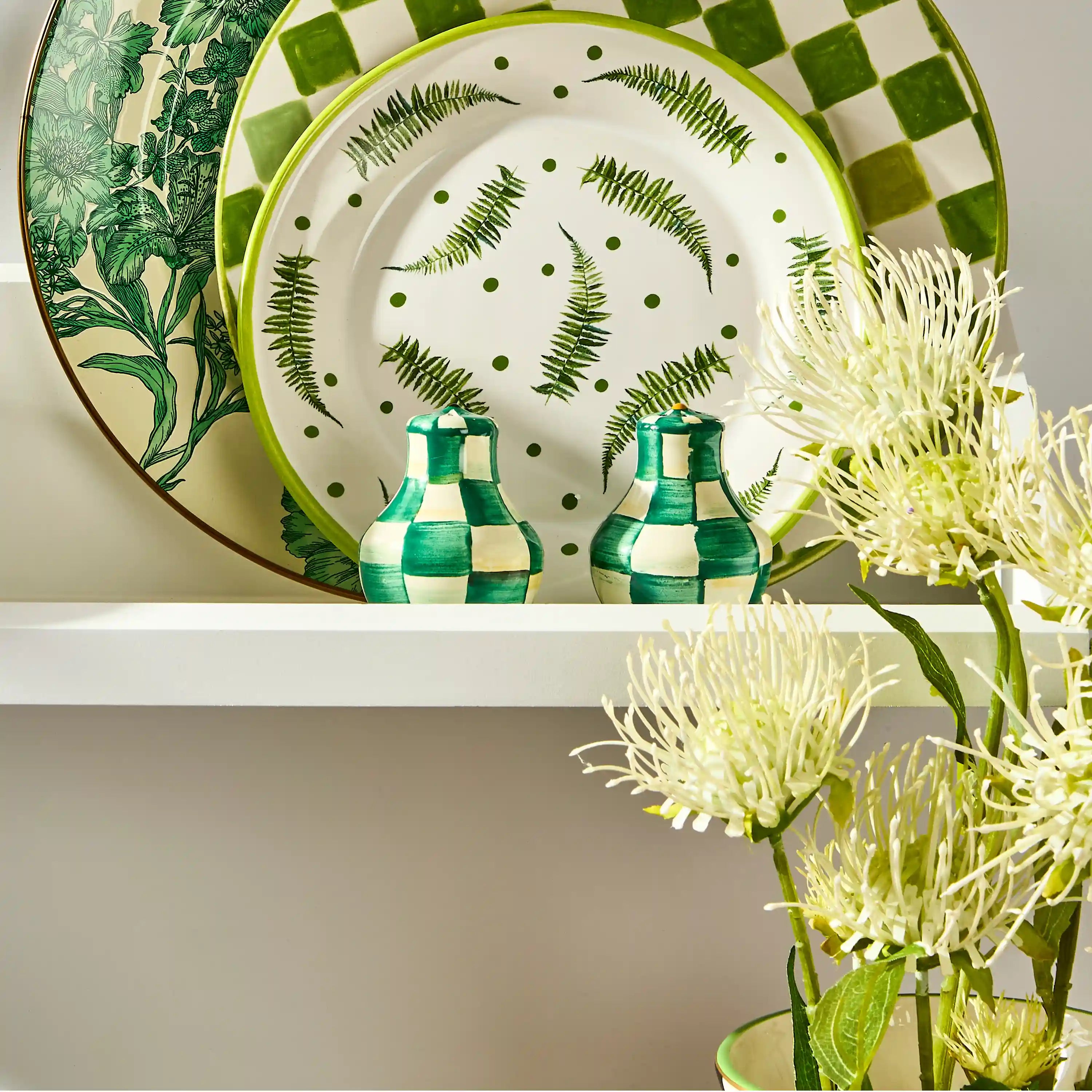 Courtly Check Large Salt & Pepper Shakers