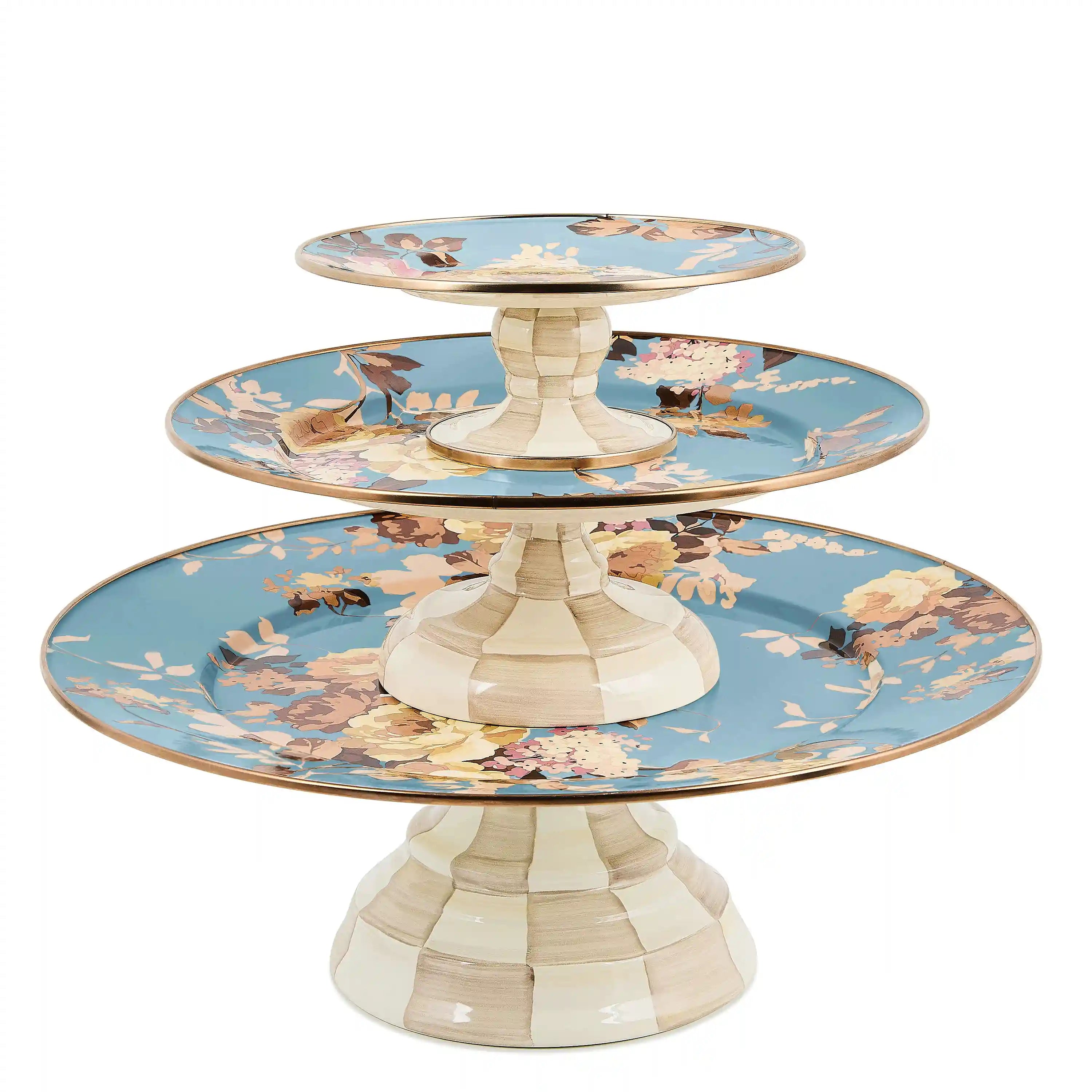 Wild Rose Mauve Mini Pedestal Platter