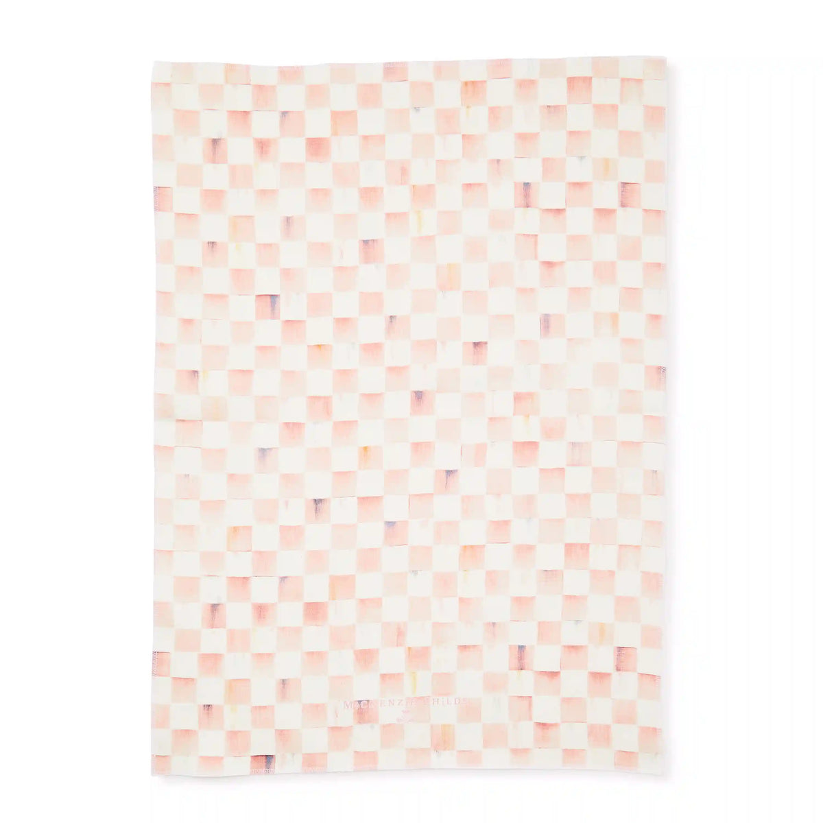 Rosy Check Dish Towel