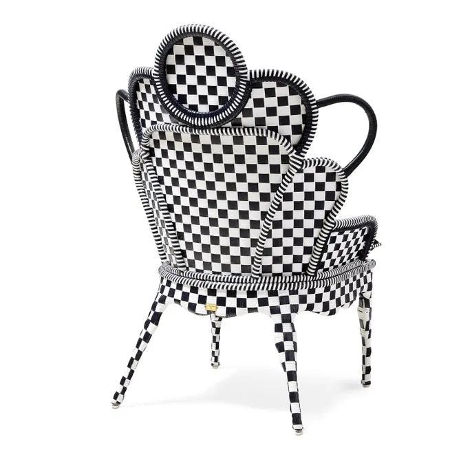 Gambit Check Outdoor Wing Chair