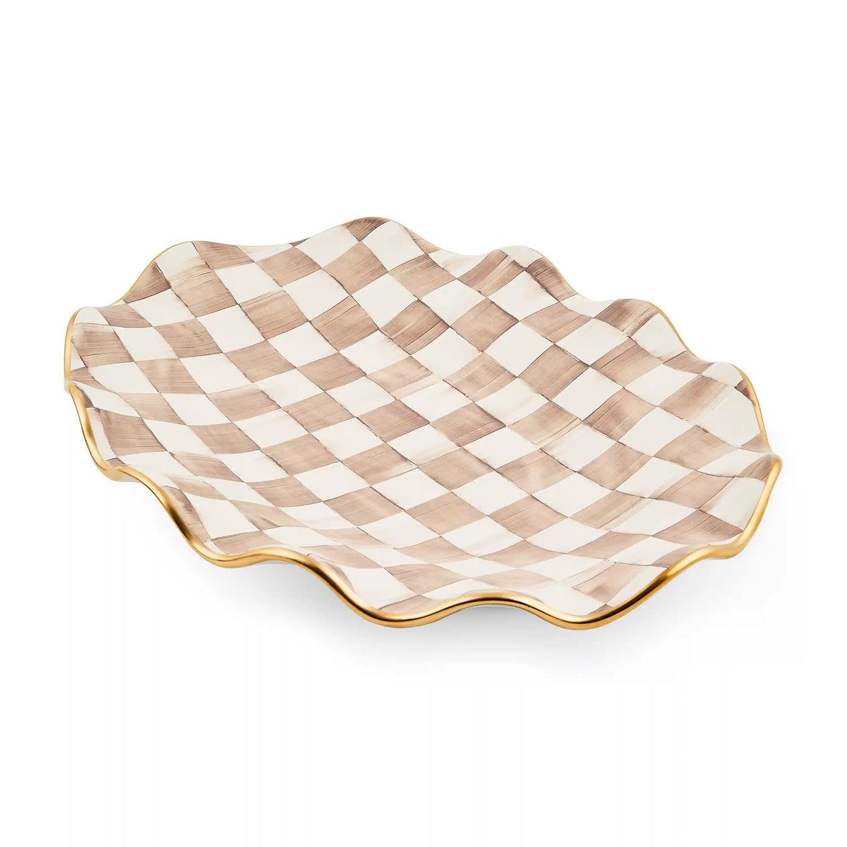 Rosy Check Ceramic Large Serving Platter