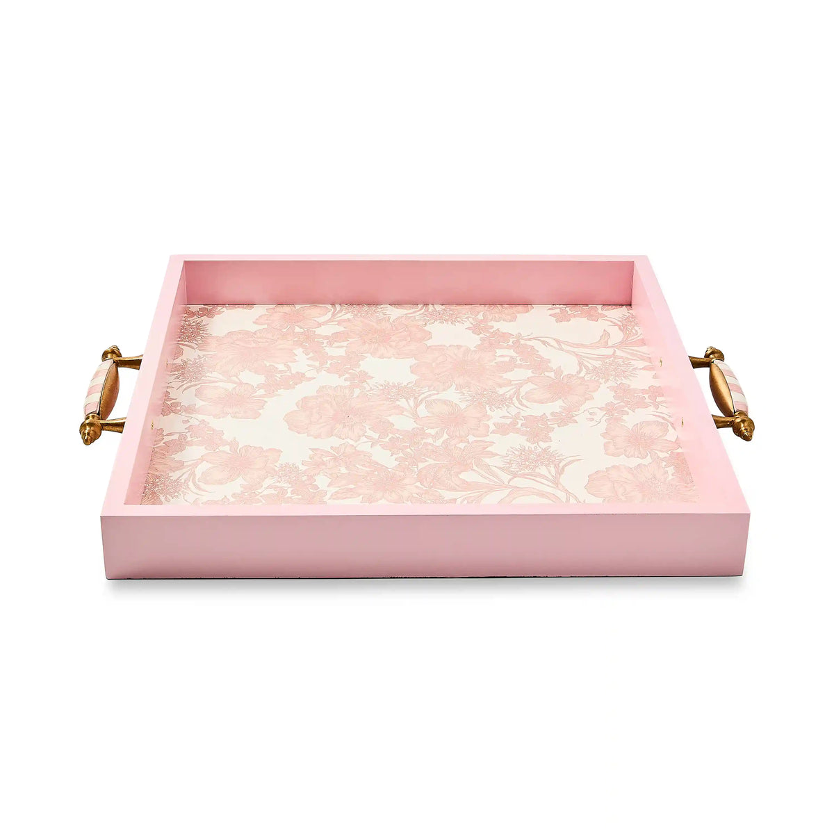 Wild Rose White Serving Tray
