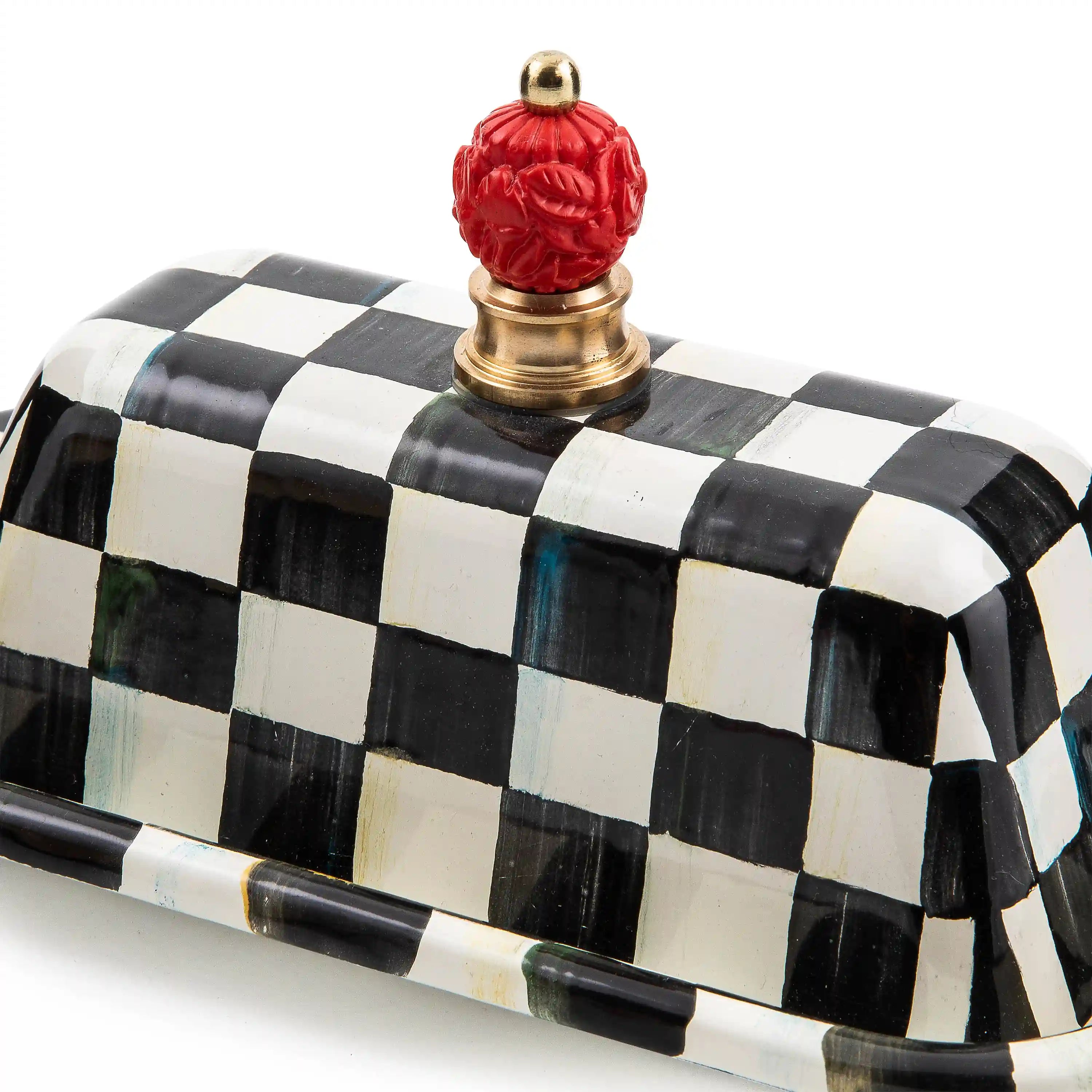 Emerald Check Butter Box