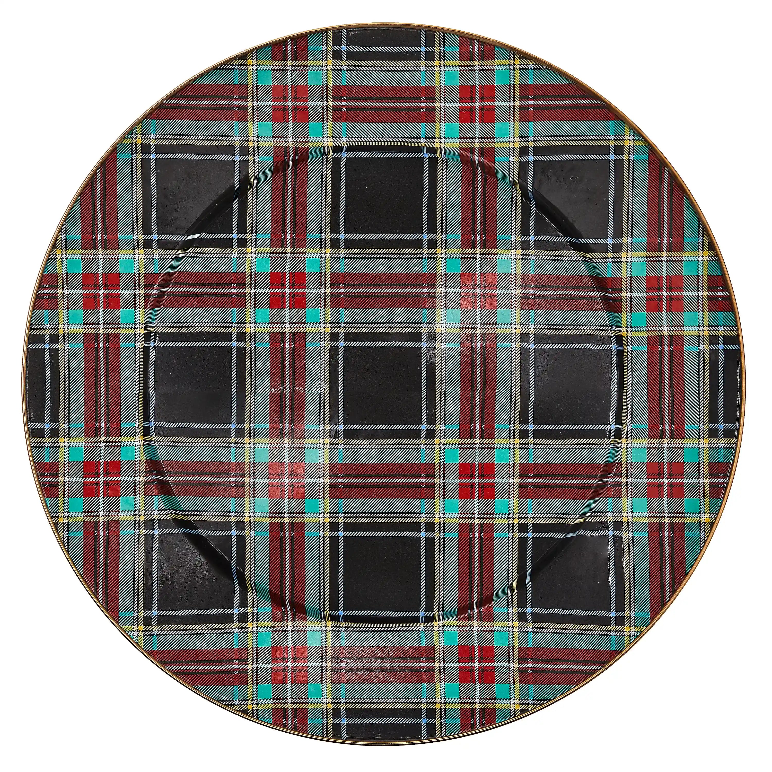 Tartan Latte Serving Platter