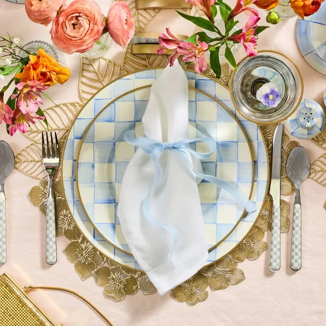 Sky Check Dinner Plate