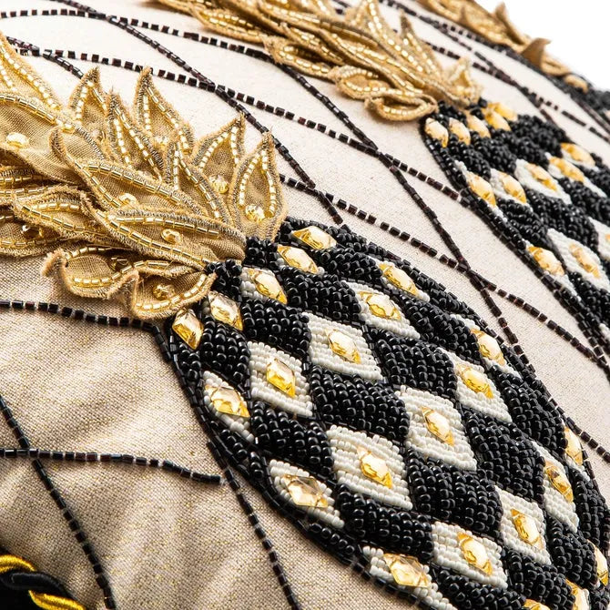 Pineapple Ivory Lumbar Pillow