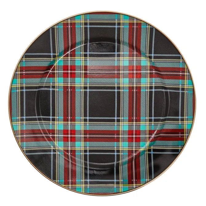 Tartan Black Charger