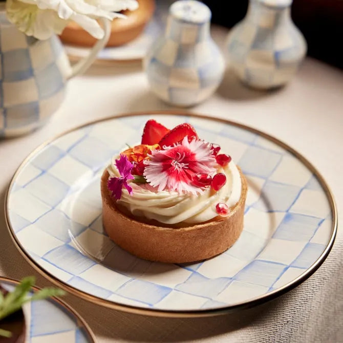Sky Check Salad/Dessert Plate