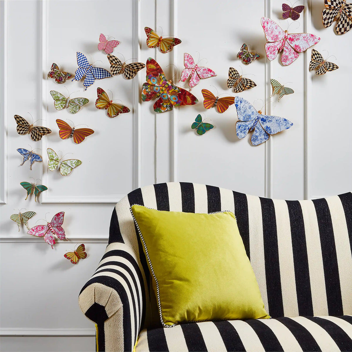 Mocha Butterfly Wall Decor Trio