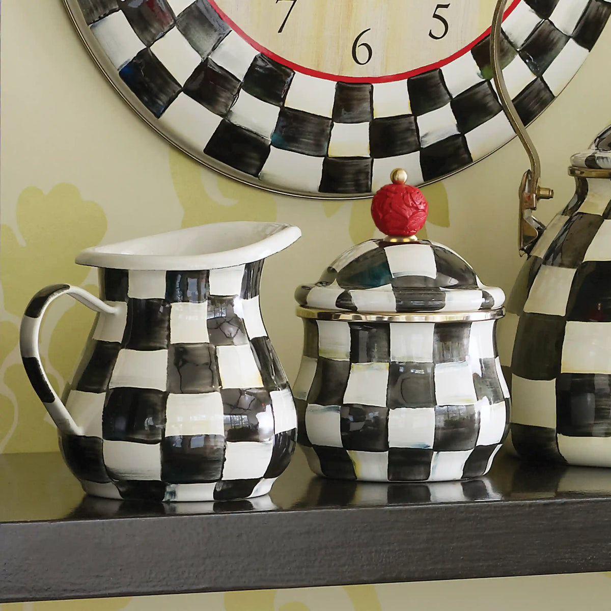 Sterling Check Lidded Sugar Bowl