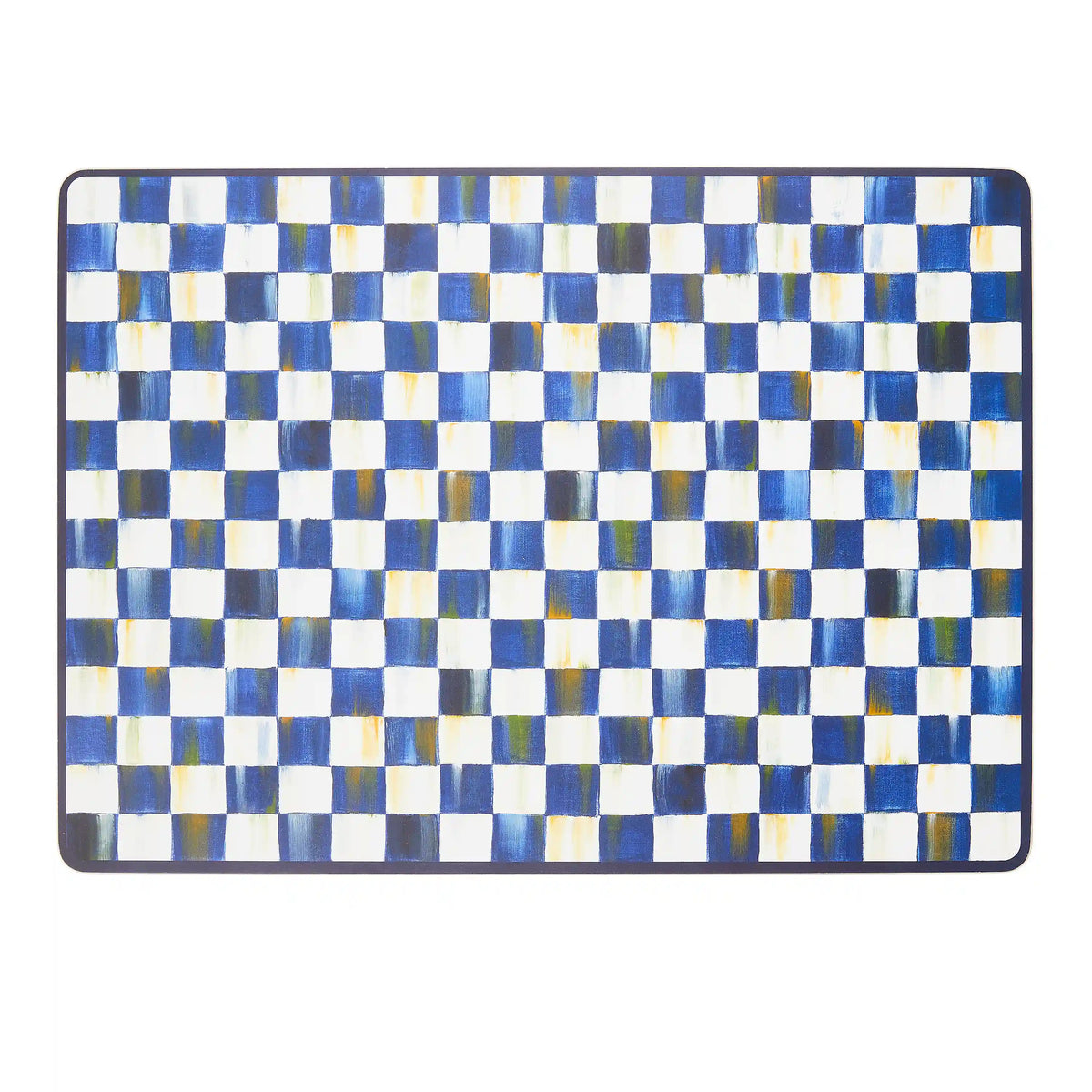 Rosy Check Cork Back Placemats, Set of 4