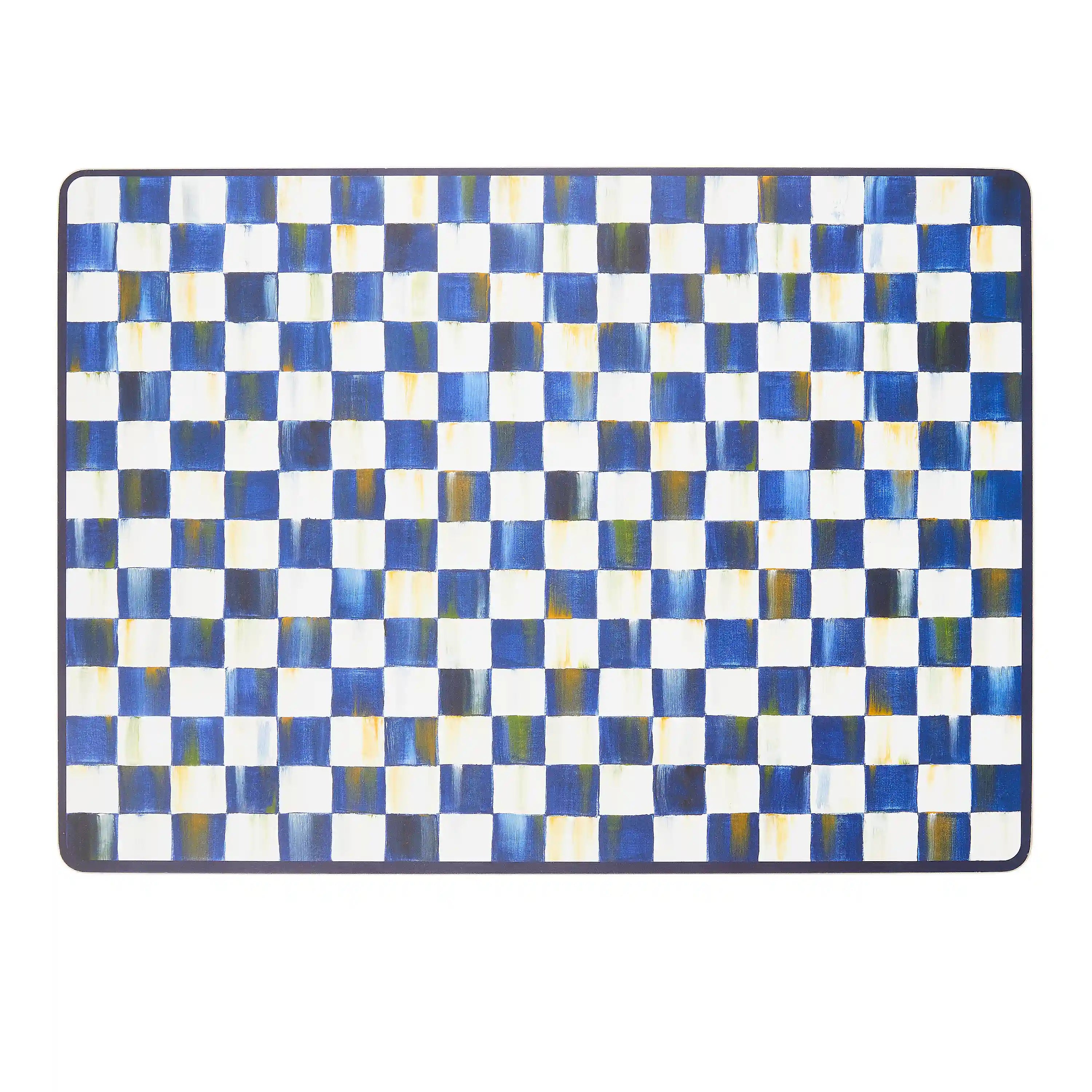 Violet Check Cork Back Placemats, Set of 4