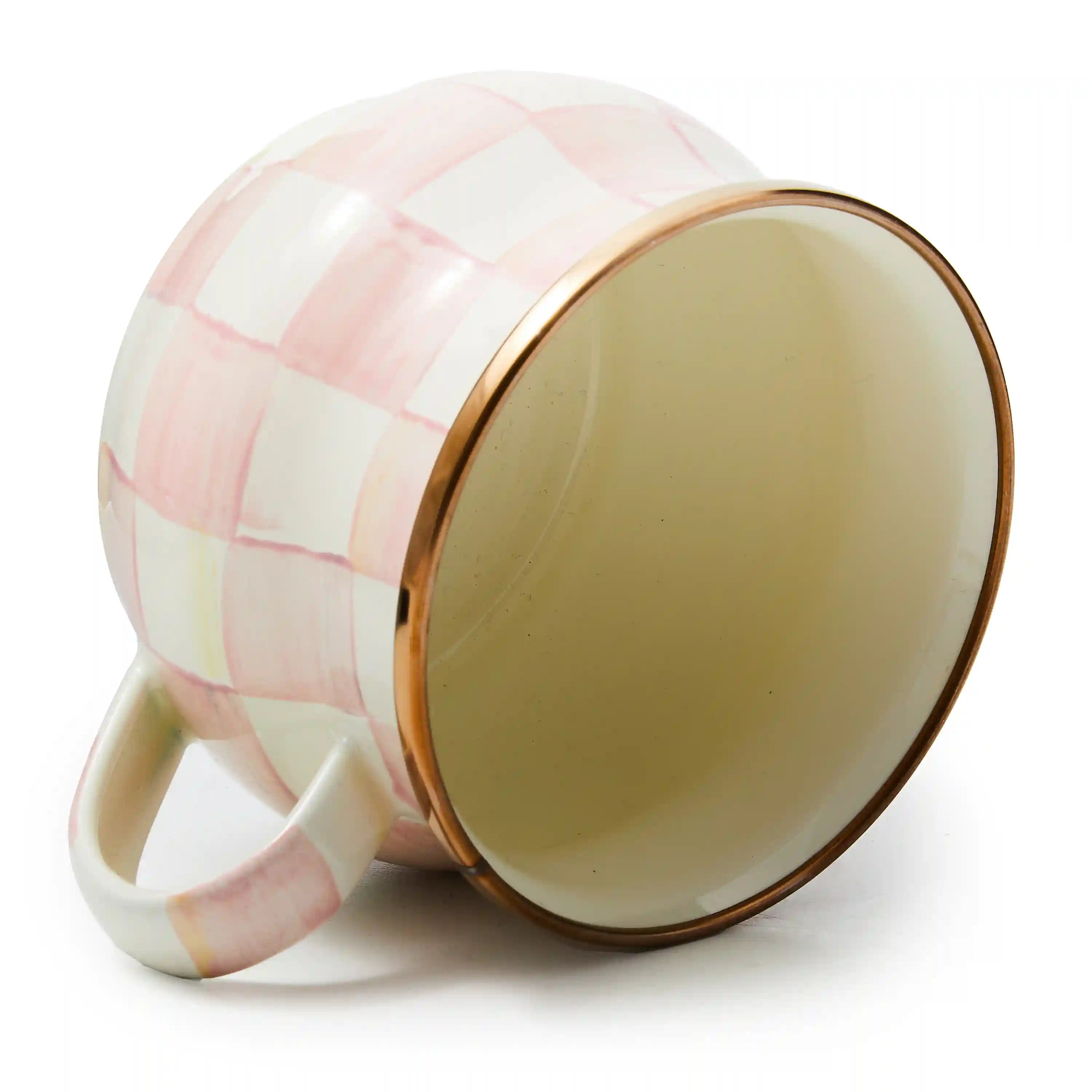 Mocha Check Teacup