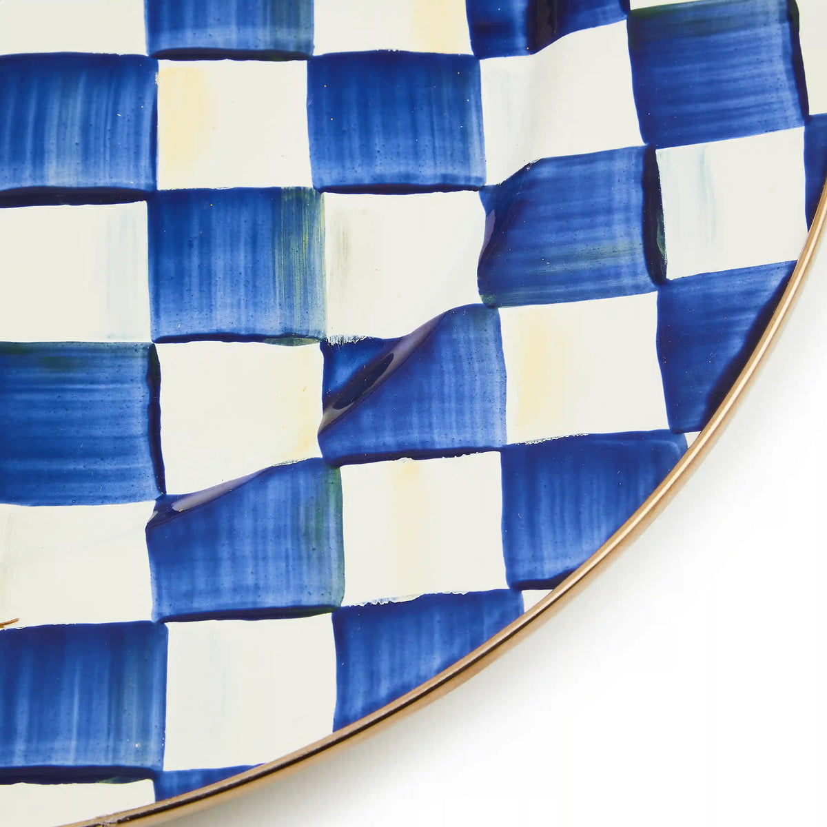 Mocha Check Serving Platter