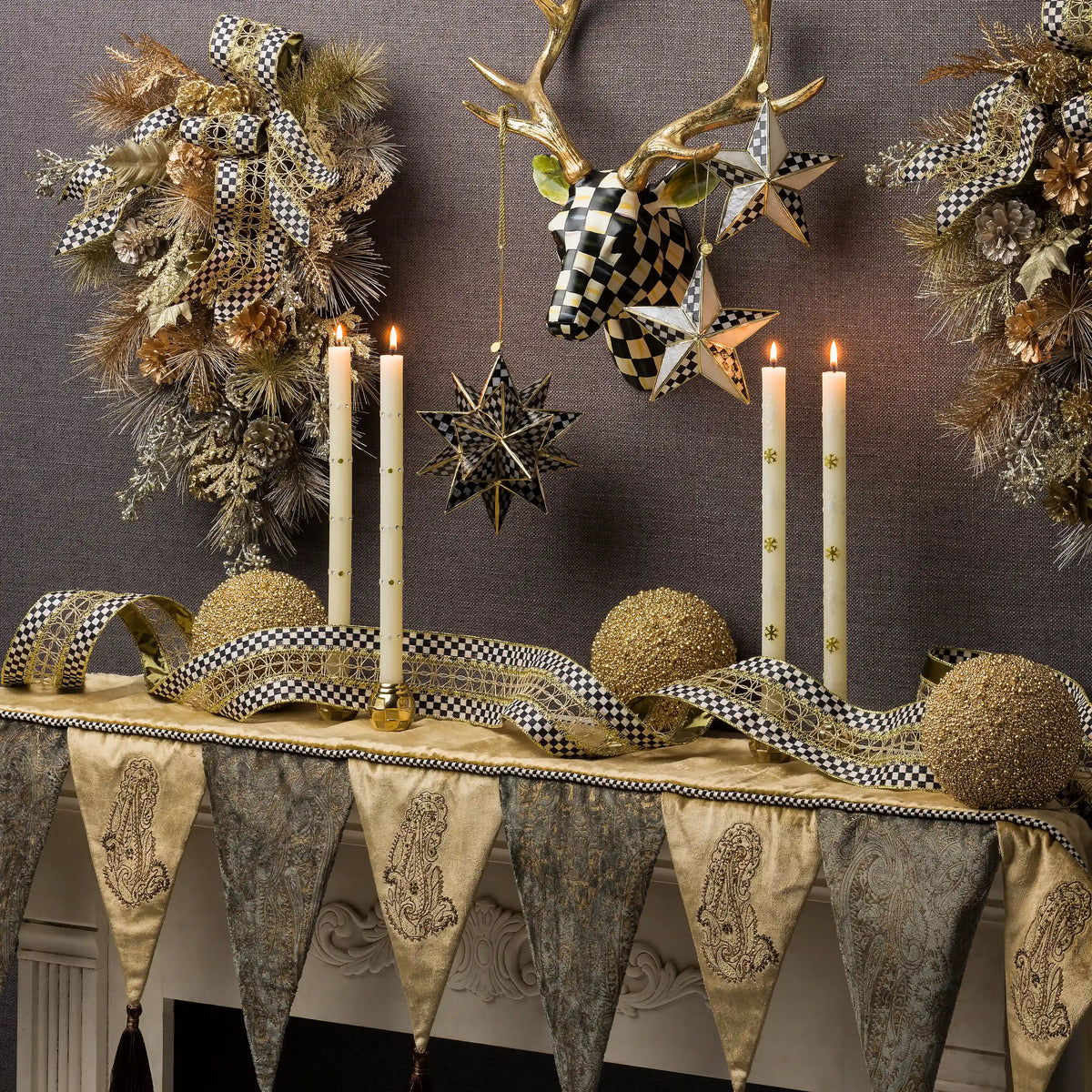 Rosy Check Small Deer Wall Decor