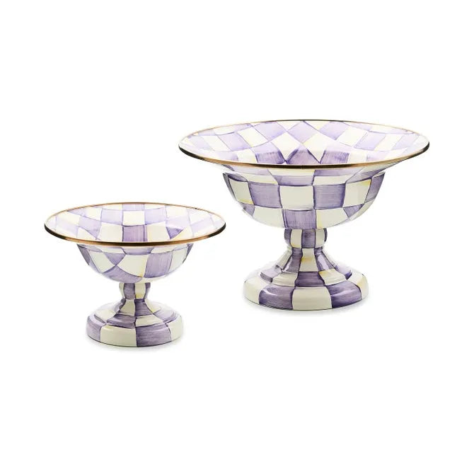Violet Check Small Compote