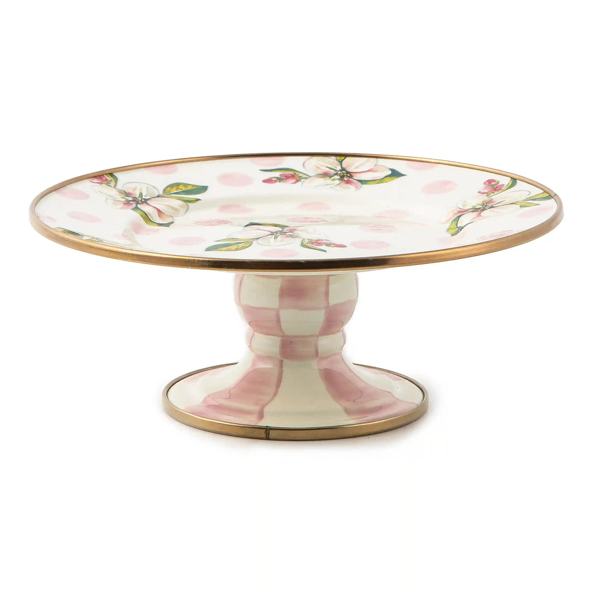 Wild Rose Mauve Large Pedestal Platter