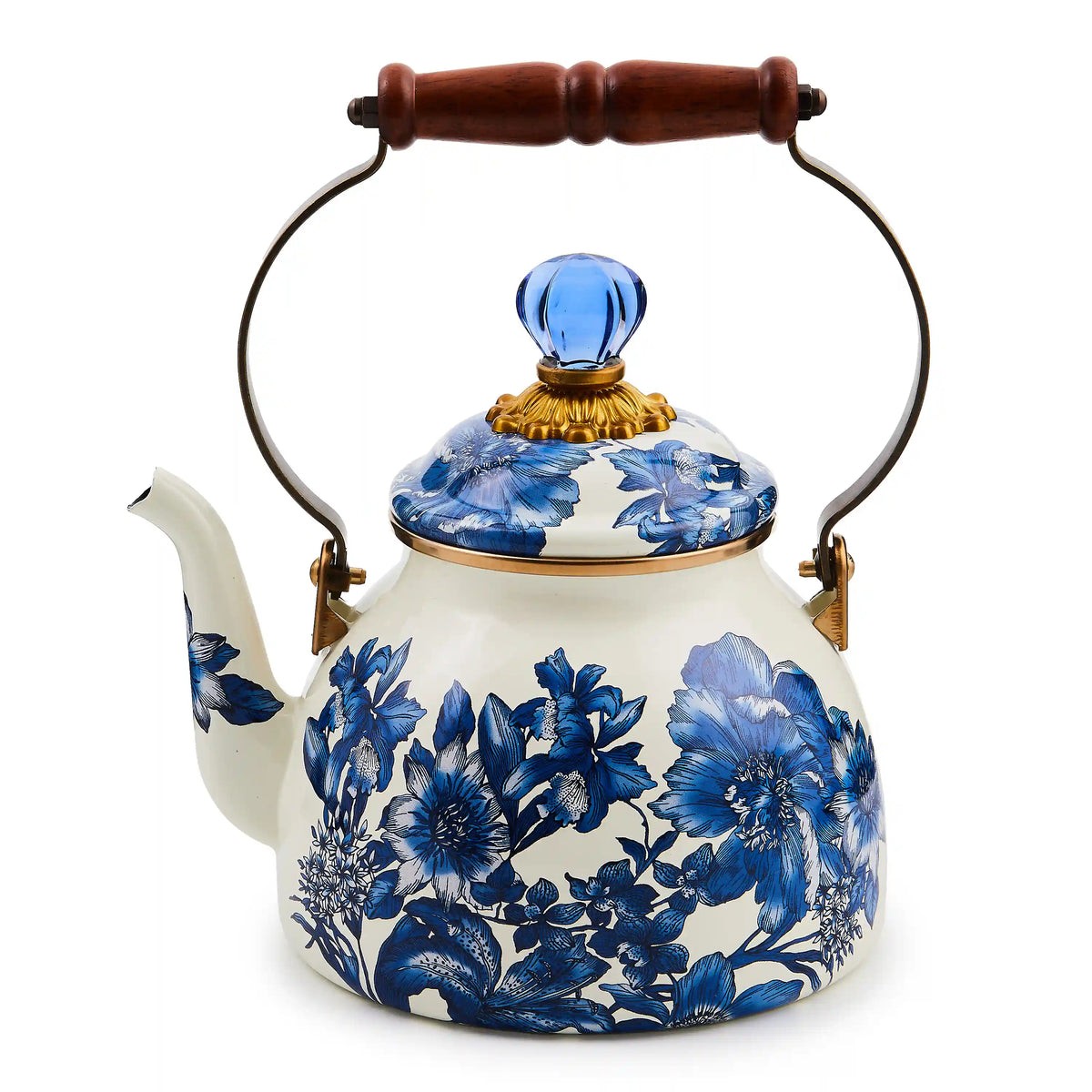 Wild Rose Mauve 2 Quart Tea Kettle