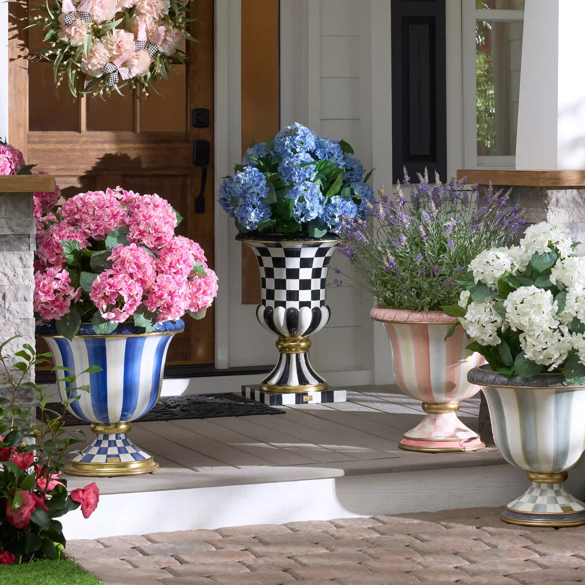 Courtly Stripe Urn