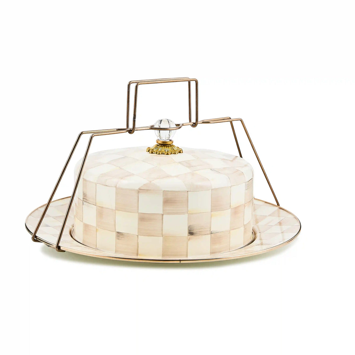 Wild Rose White Cake Carrier