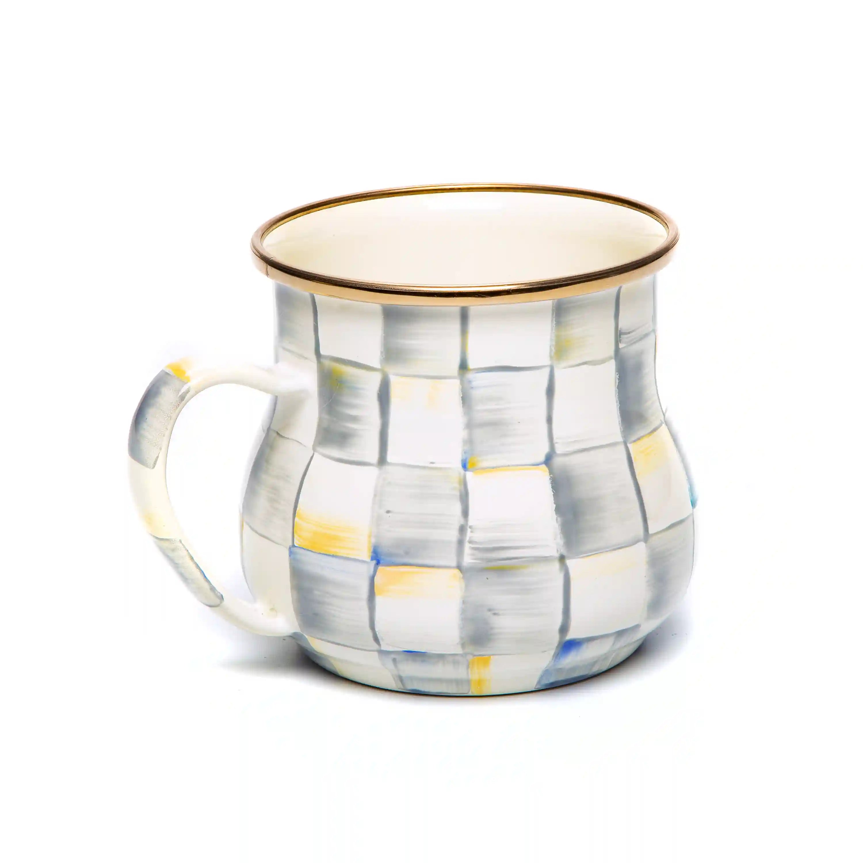Mocha Check Mug