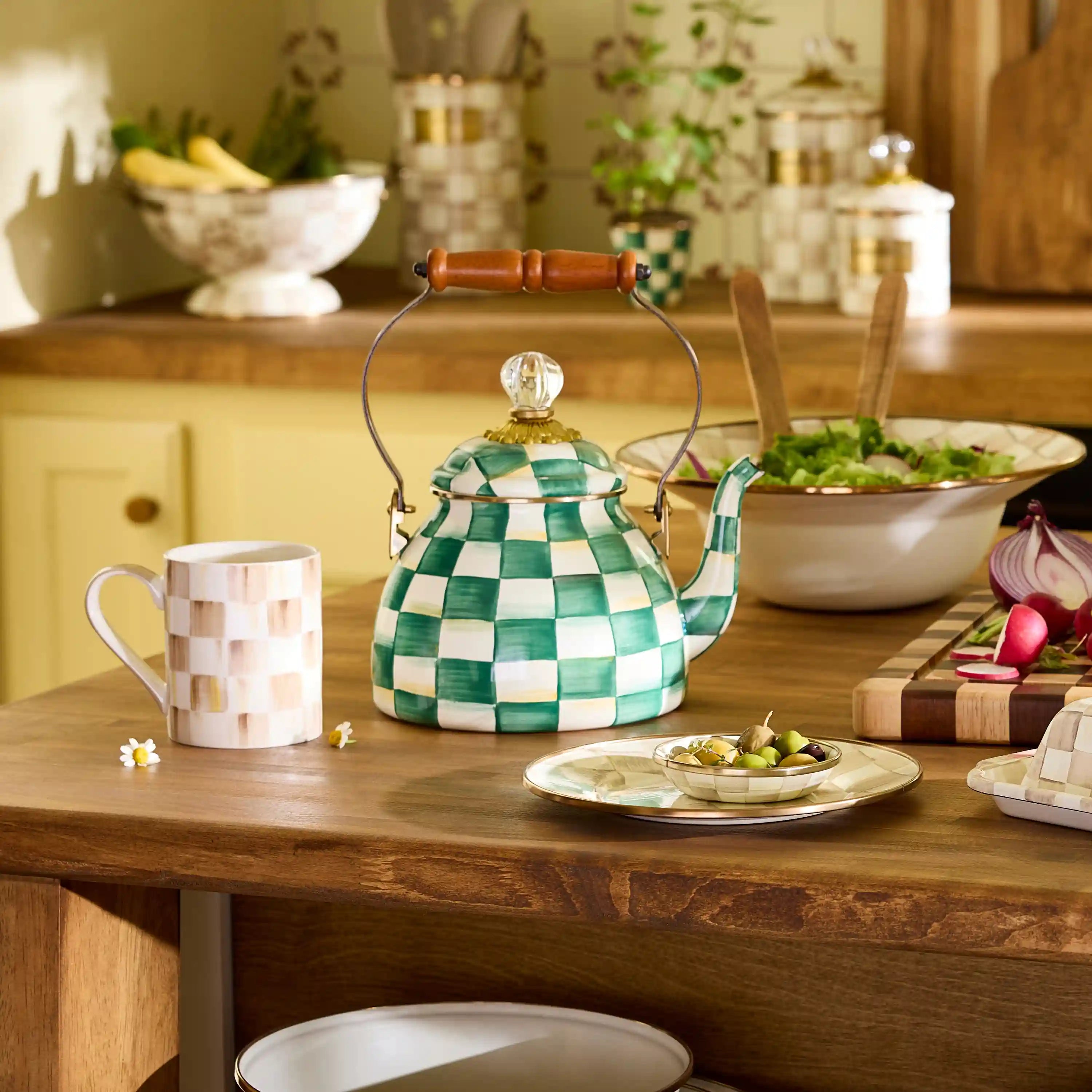 Royal Check 2 Quart Tea Kettle