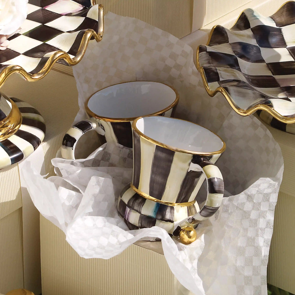 Courtly Check Ceramic Mug